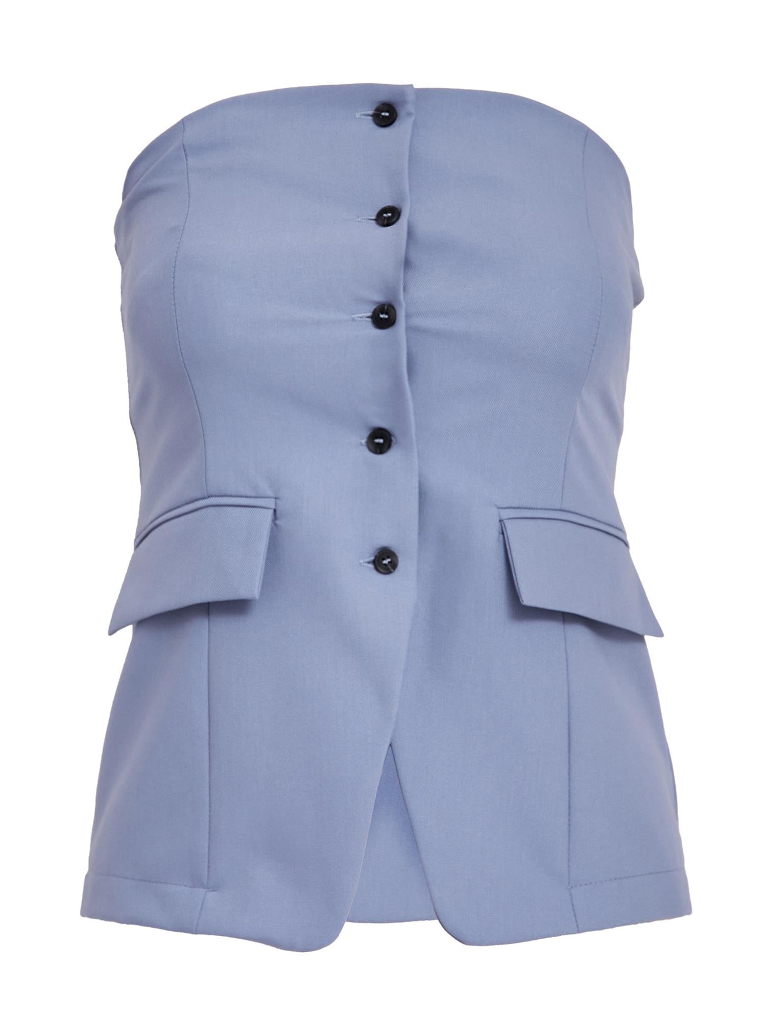 Dolly Tailored Bustier - Blue Bonnet