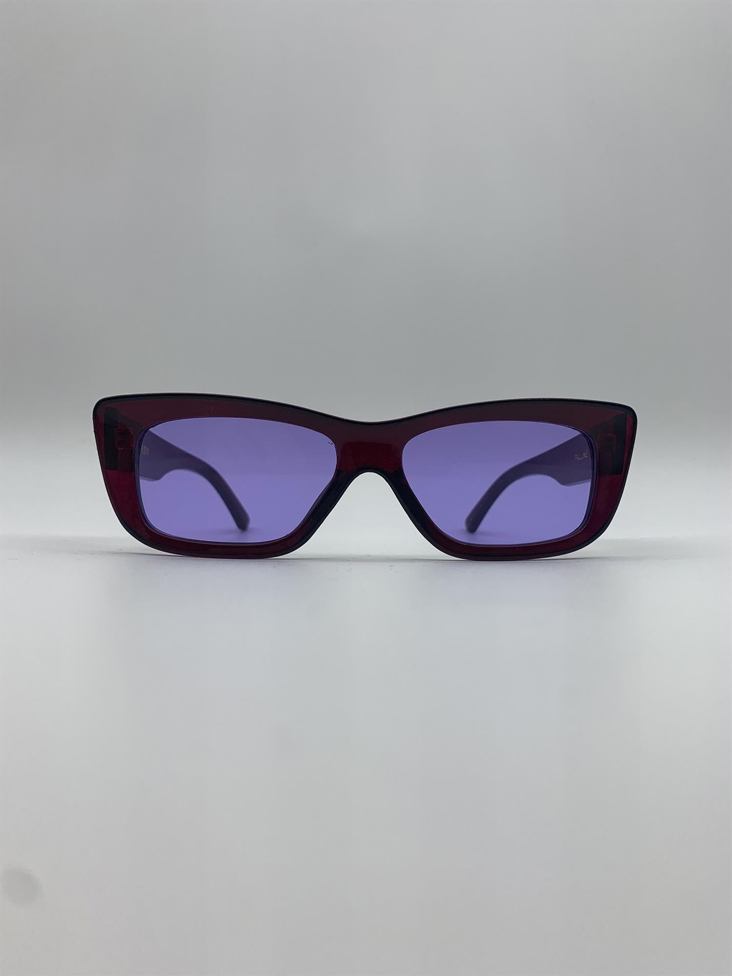 Pauline - Clear Dark Red