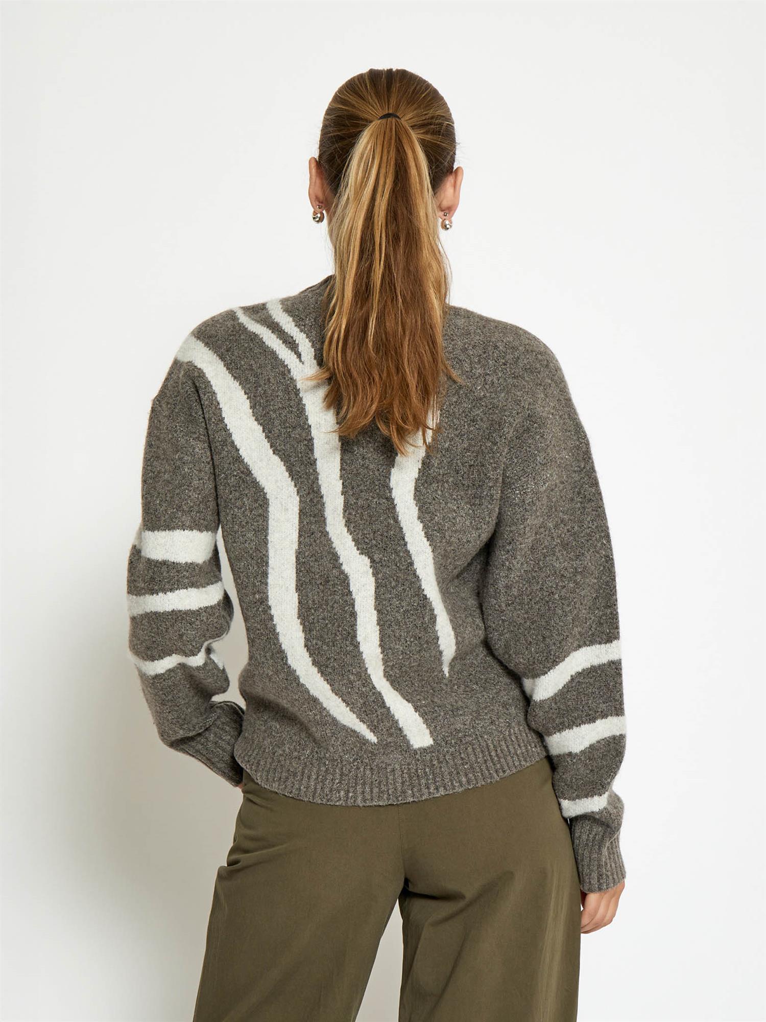 Johanne GRS RWS Knit Pullover - Walnut Print