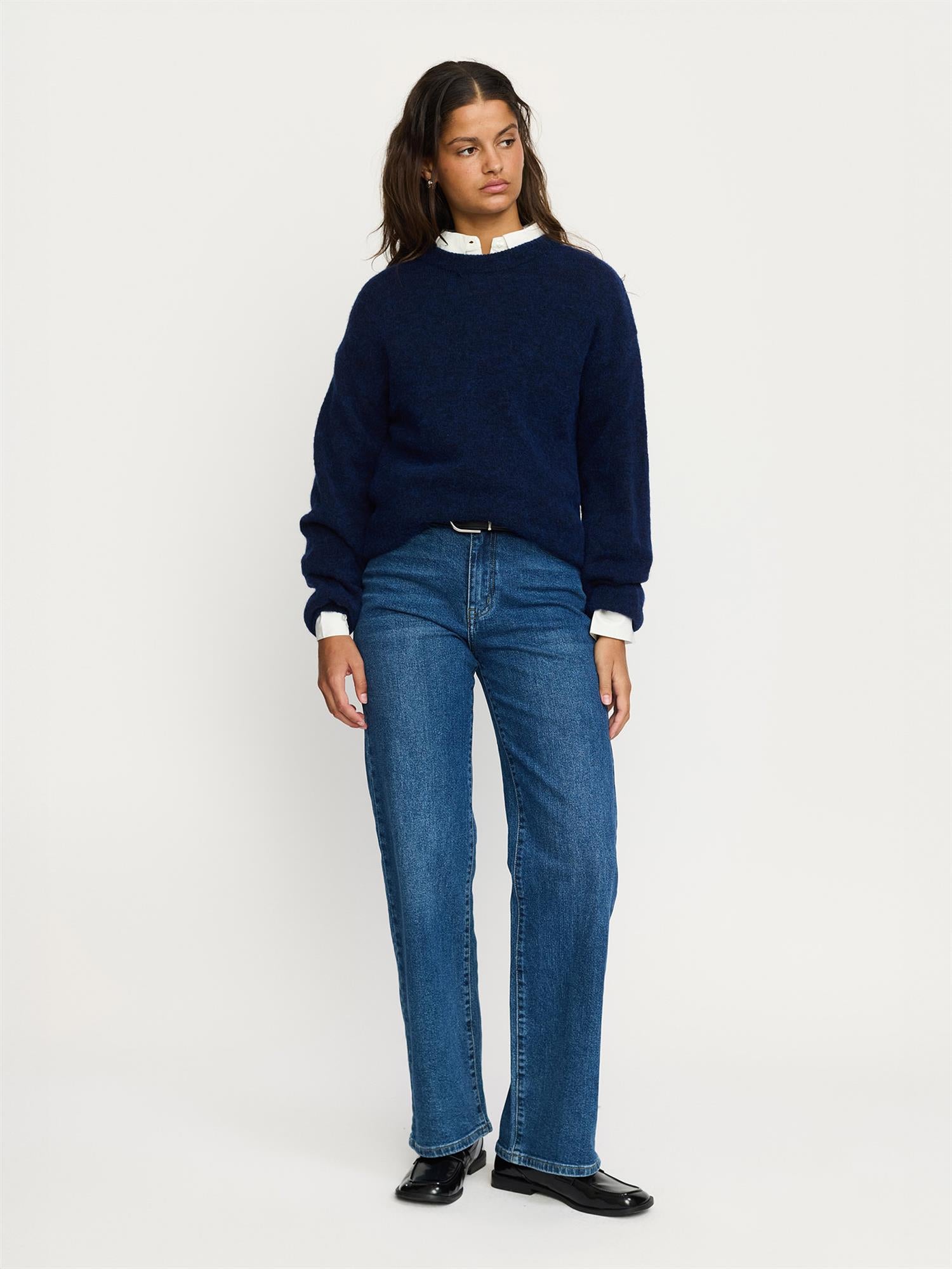 Allison knit Mørkeblå