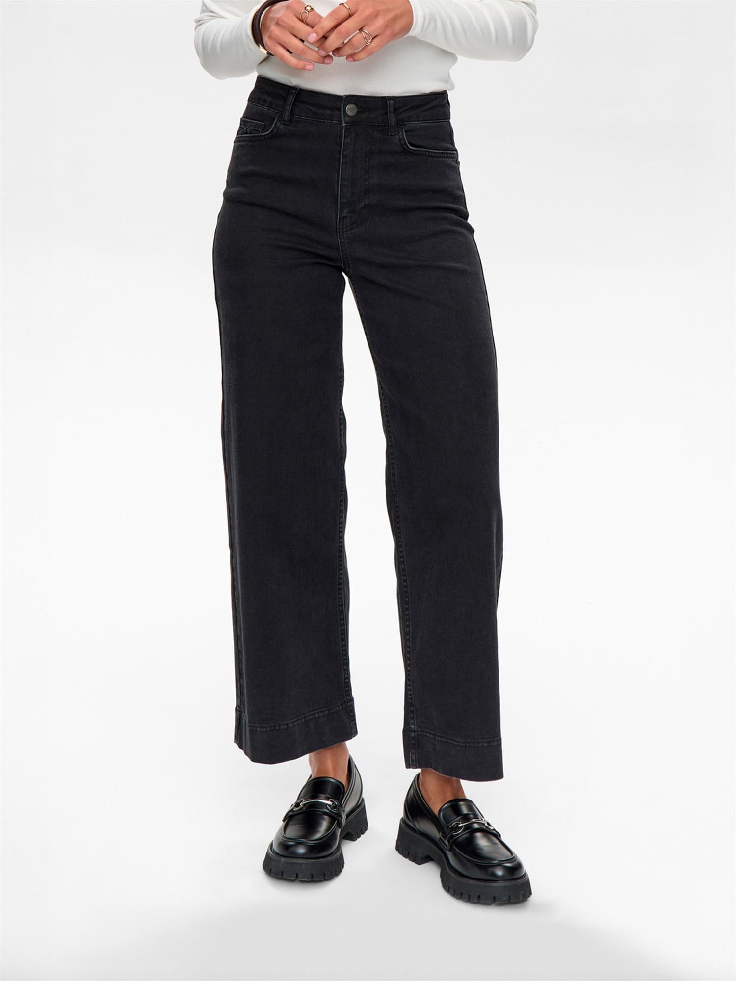 PARIS CROPPED BLACK - Sort