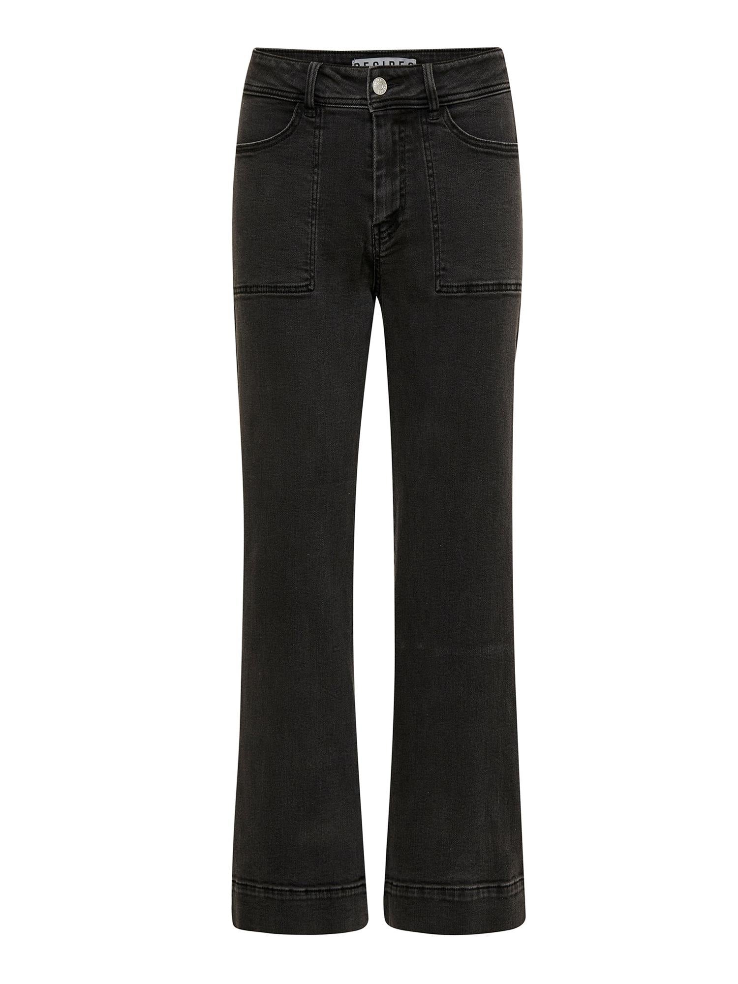 Florence Denim Pants - Full Length - Black Washed