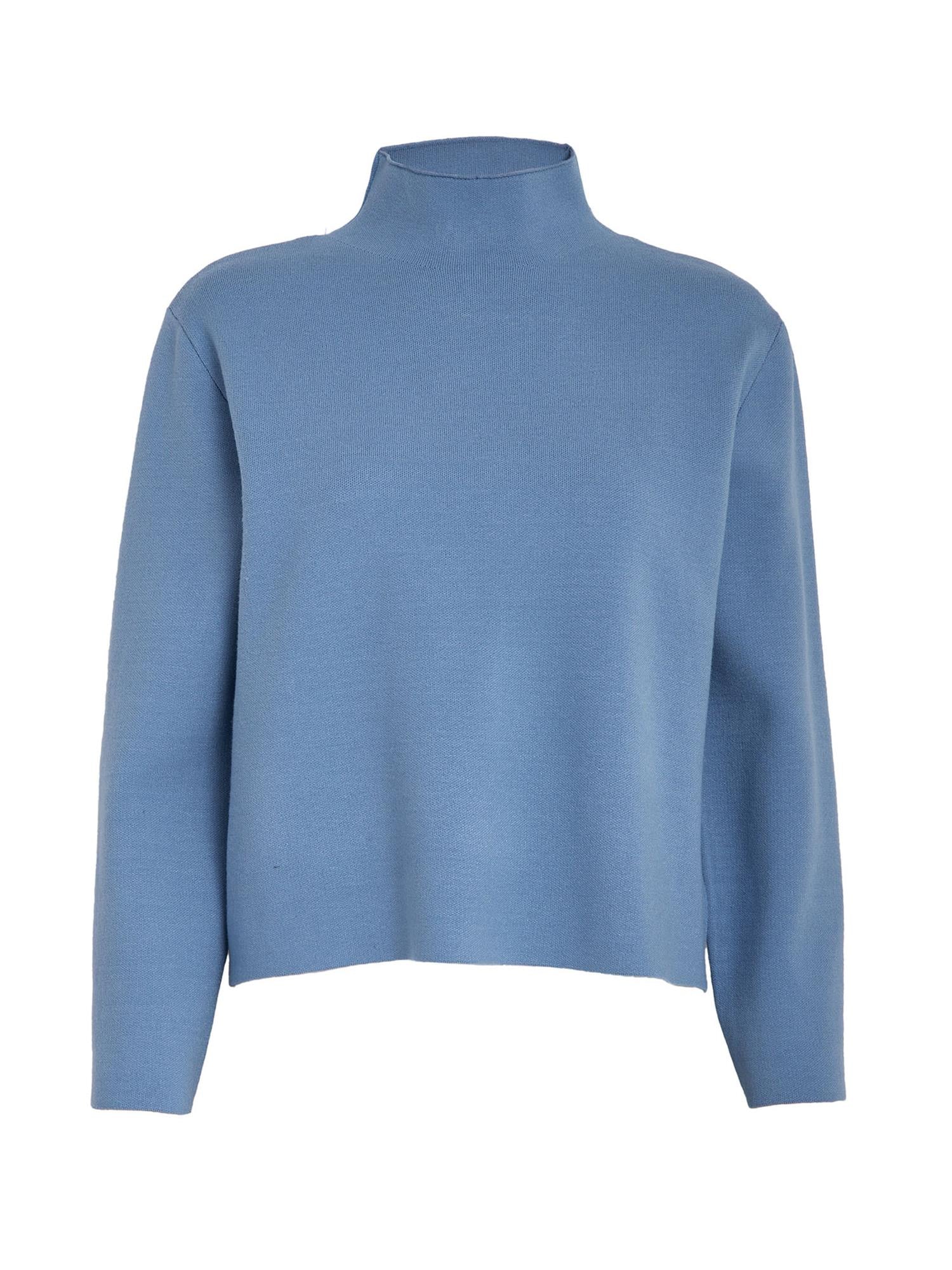 Lupi High Neck Knit Pullover - Bright Cobalt Blue
