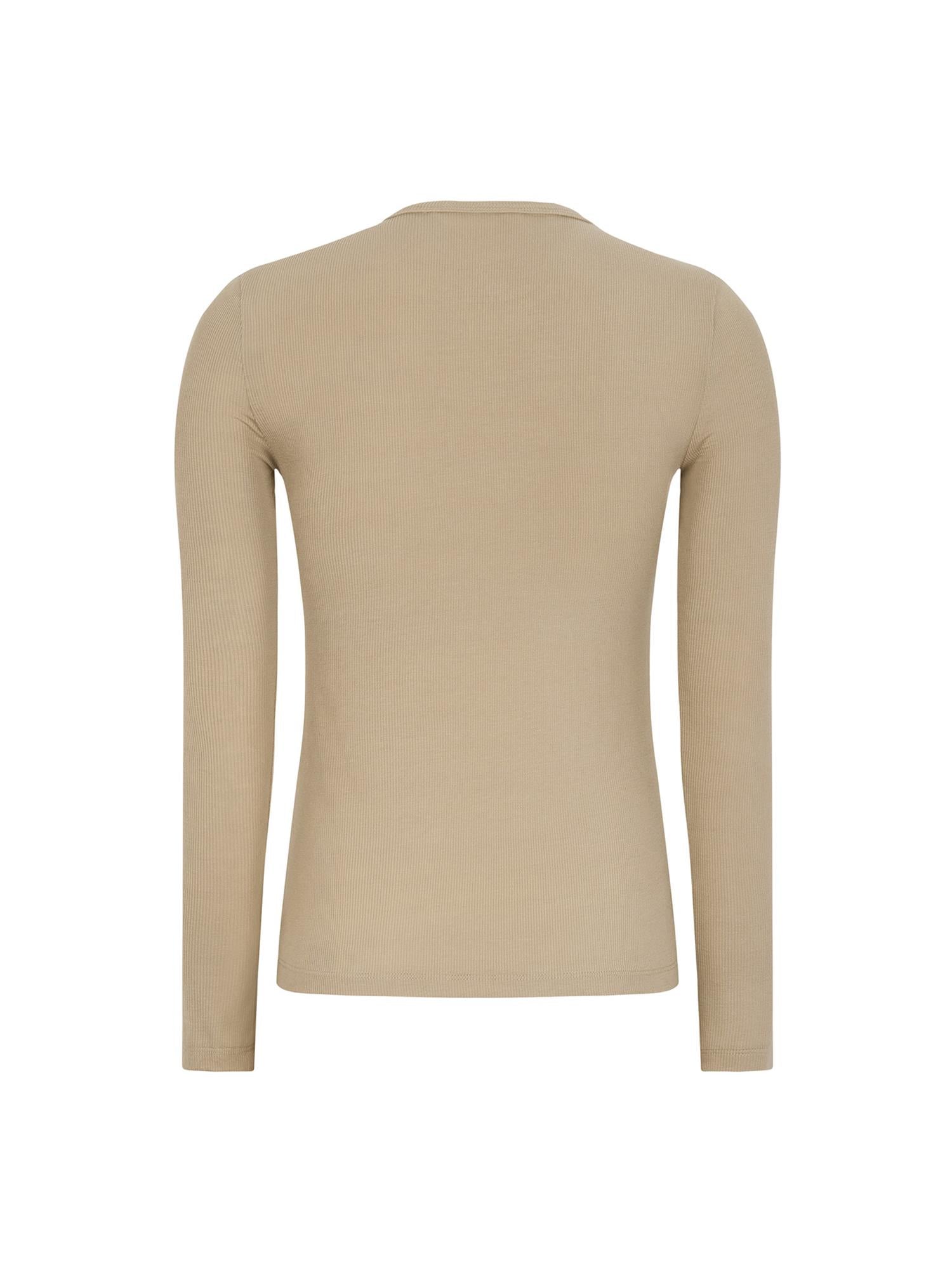 Fenja O-neck Top - Beige