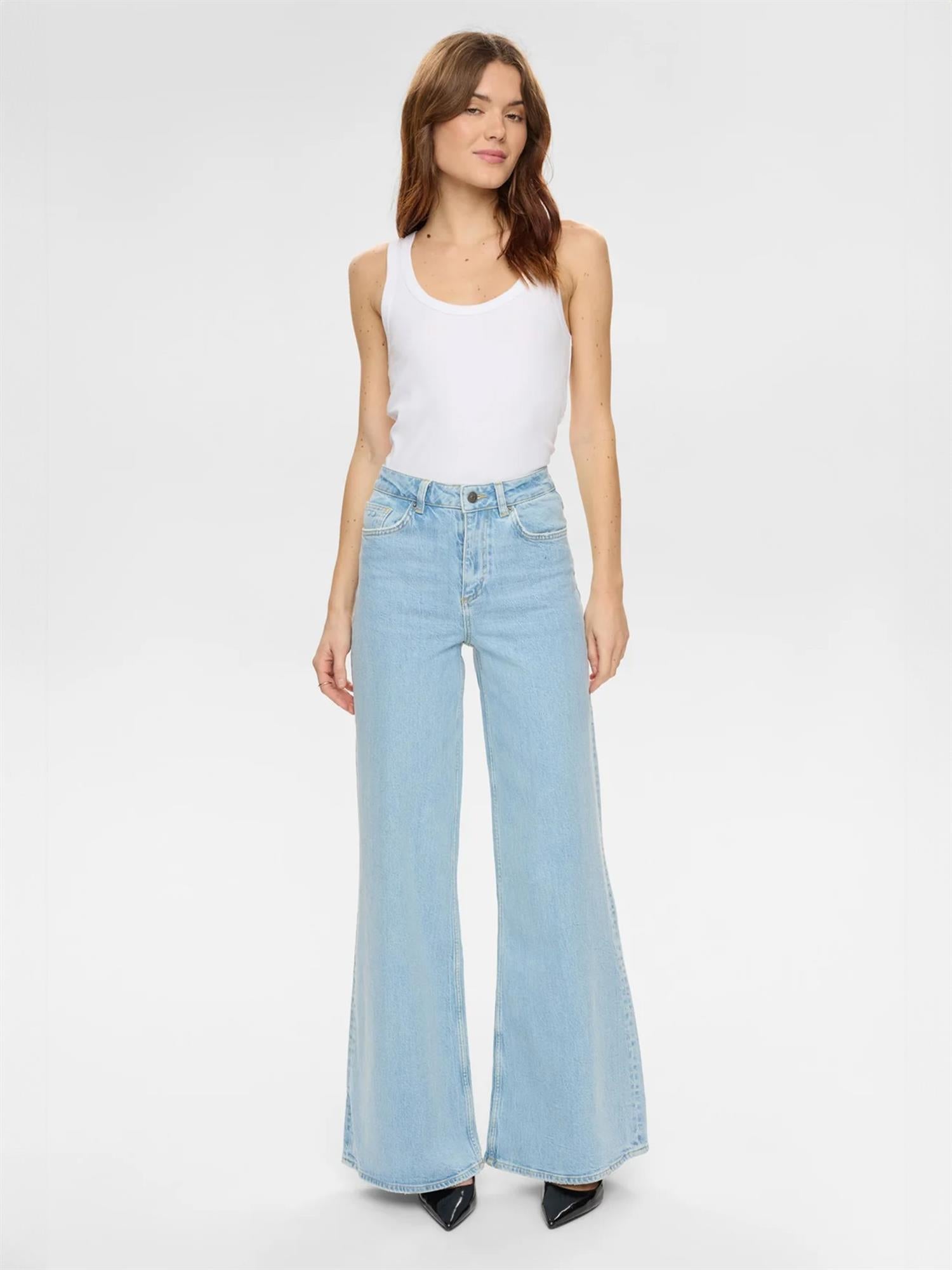 Pisa wide jeans - Blå
