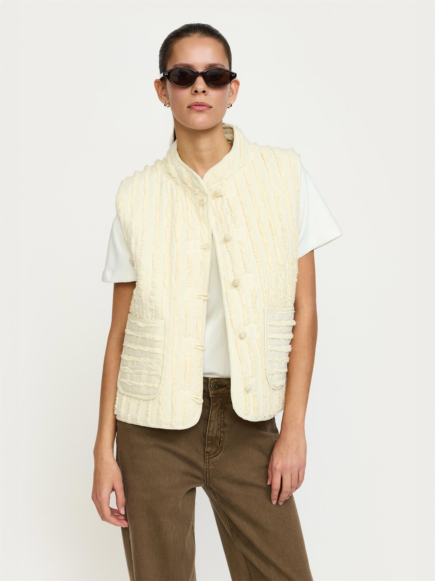 Merlie vest - Arctic Wolf