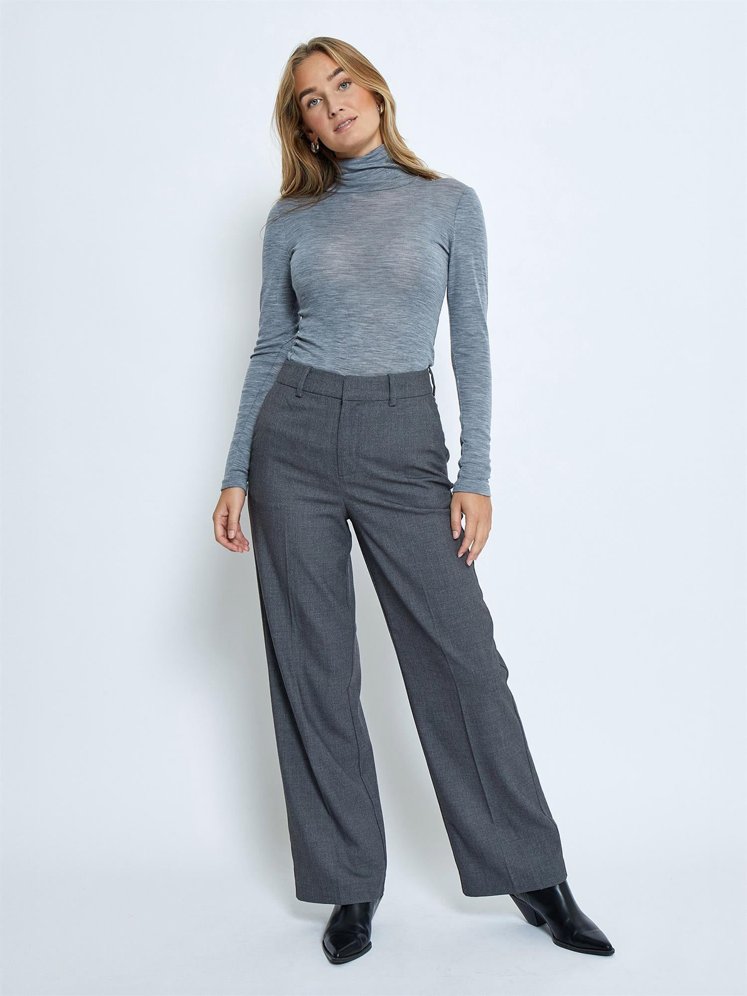 Cally Roll Neck Long Sleeve Top