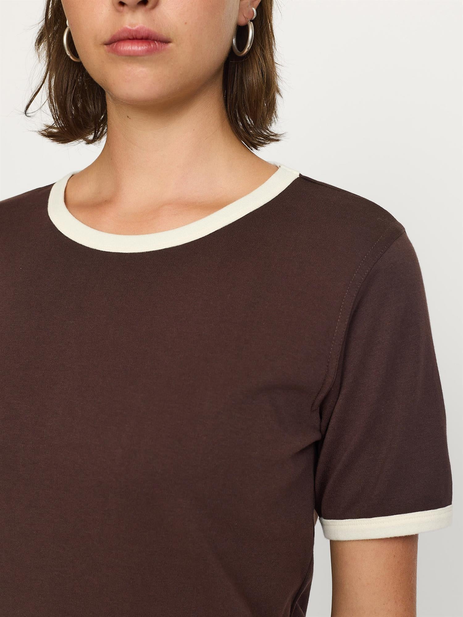 Hella Contrasted O-neck Top GOTS