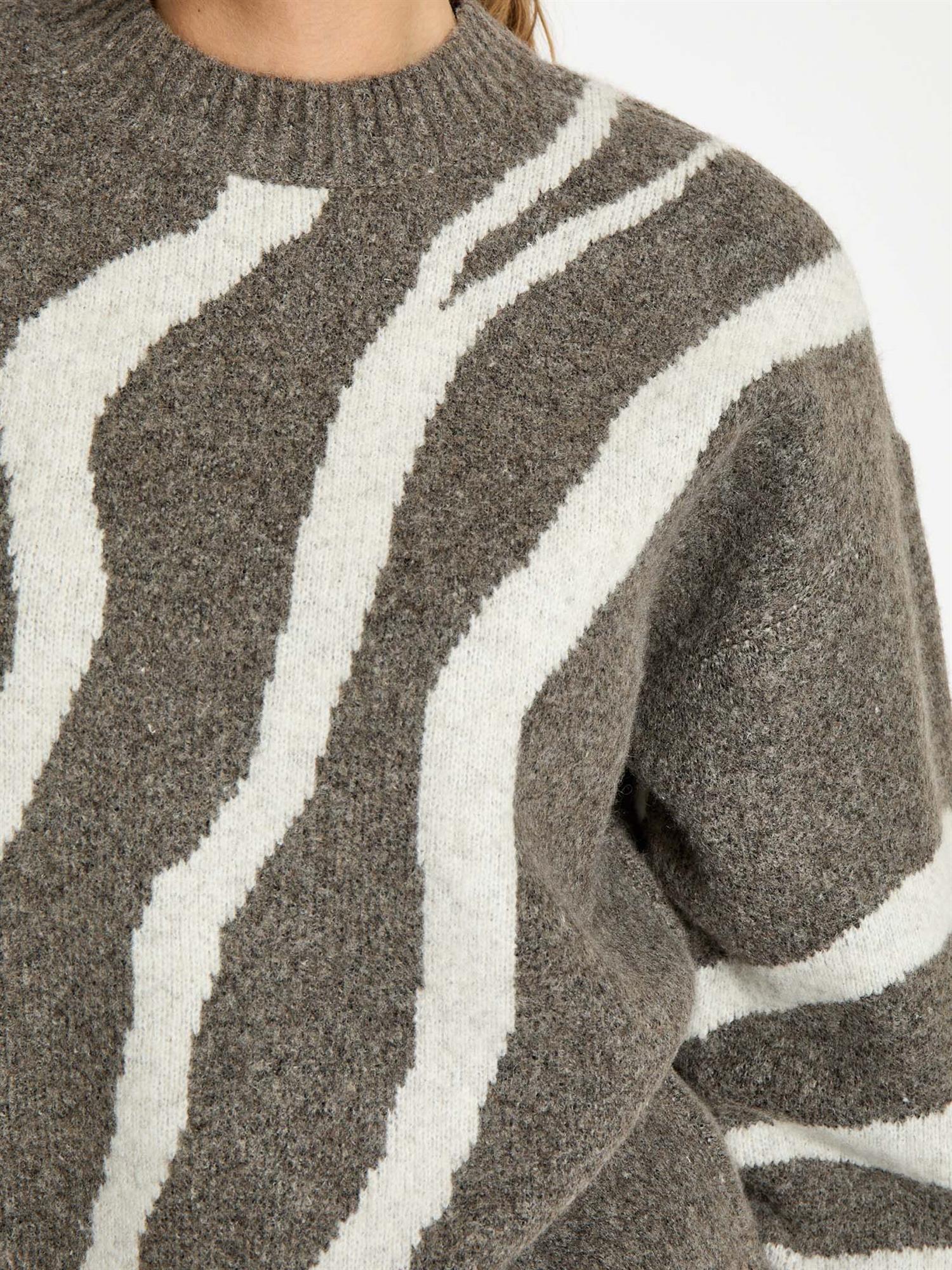 Johanne GRS RWS Knit Pullover - Walnut Print