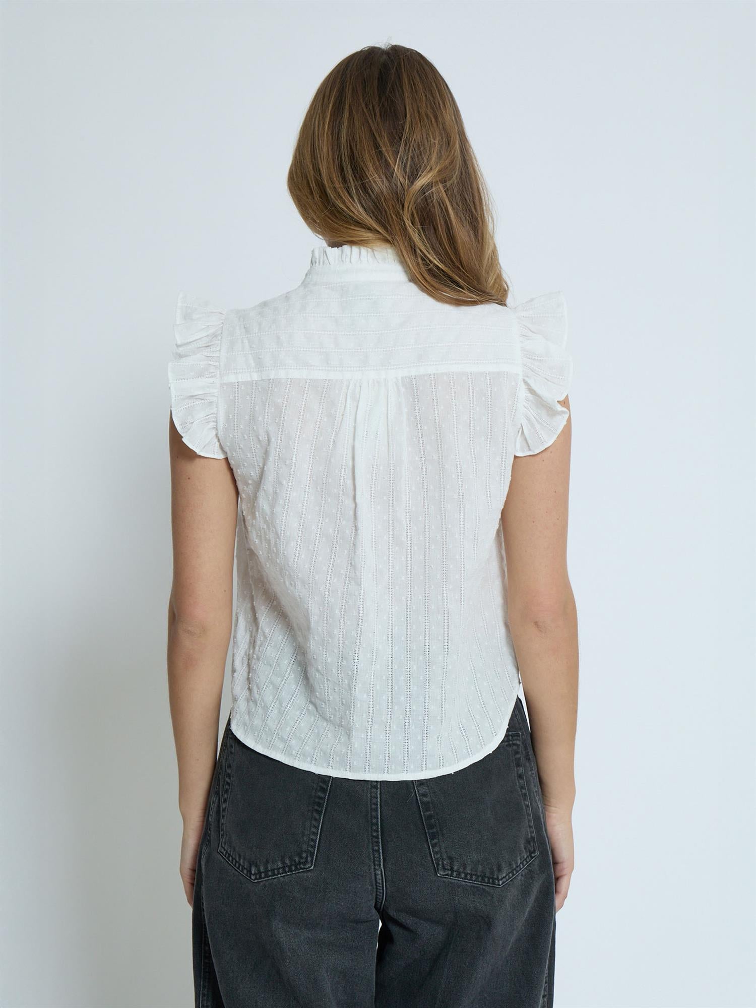 Griselda Top - Cloud Dancer