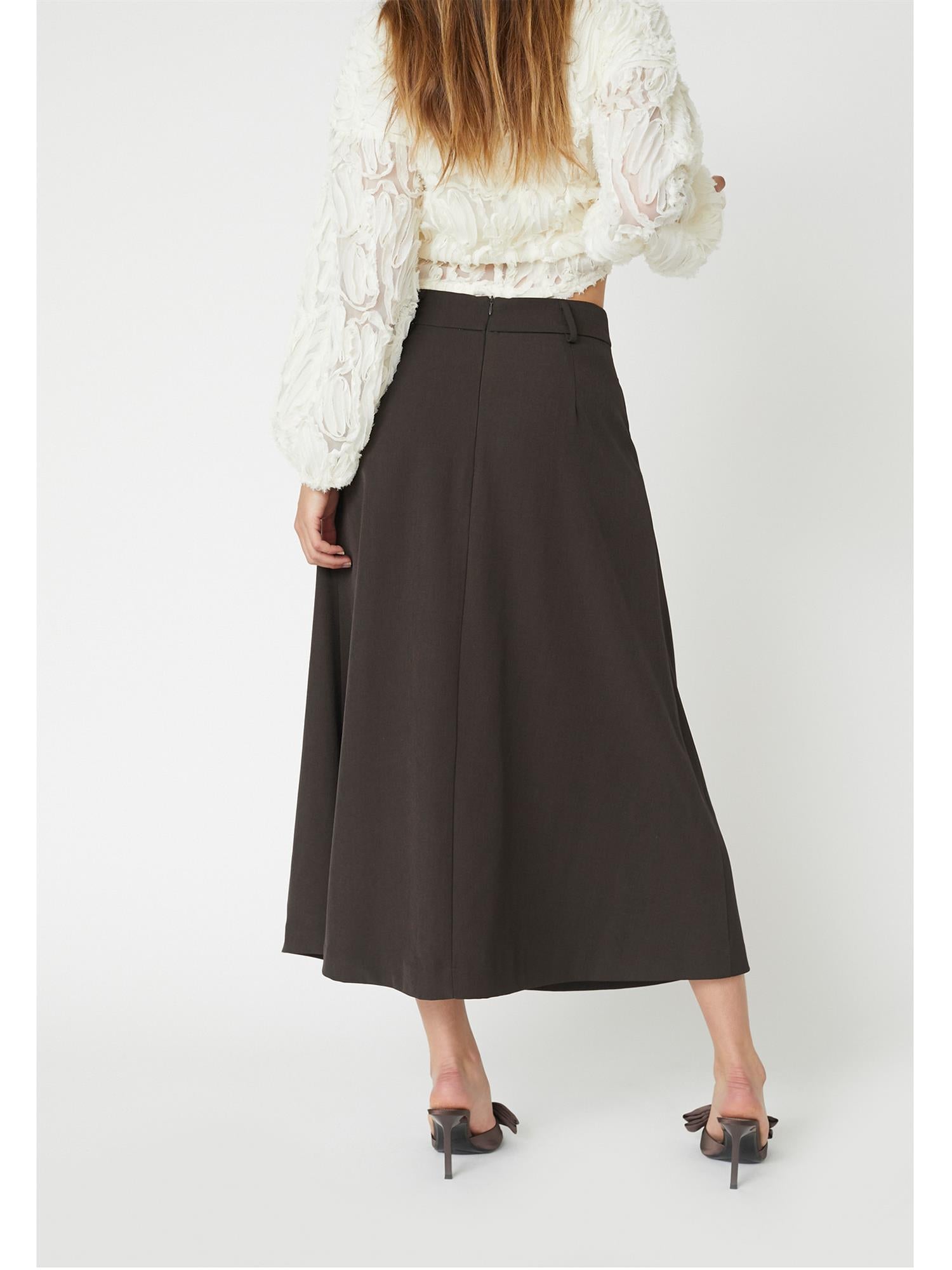 Luna pocket pleat skirt