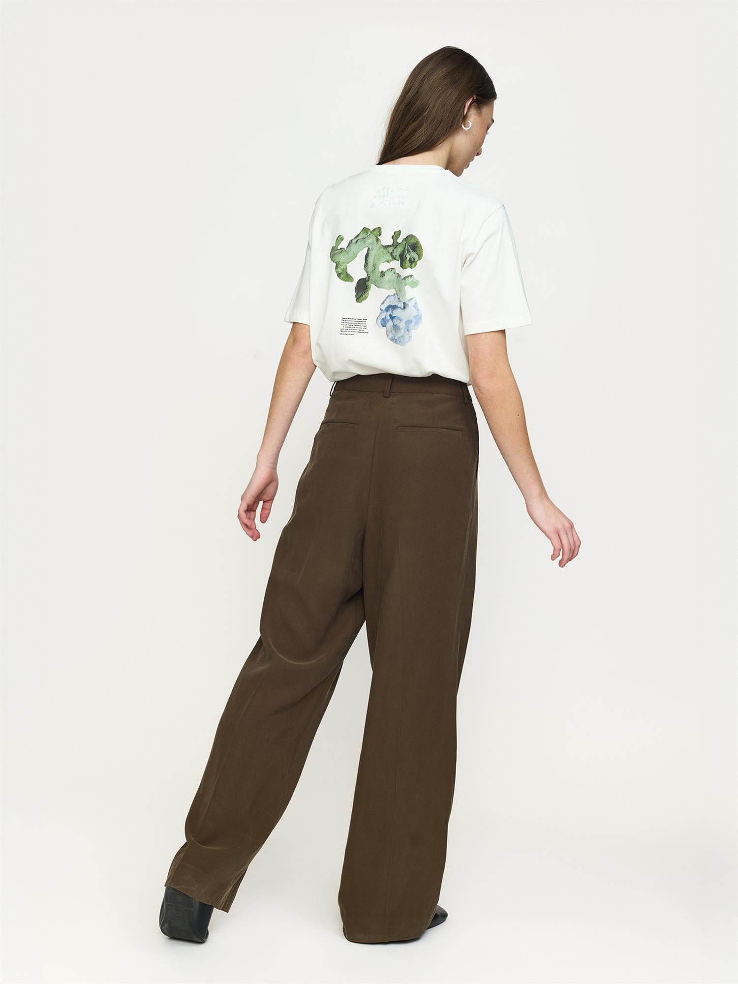 Edana Print T-shirt - Hvit