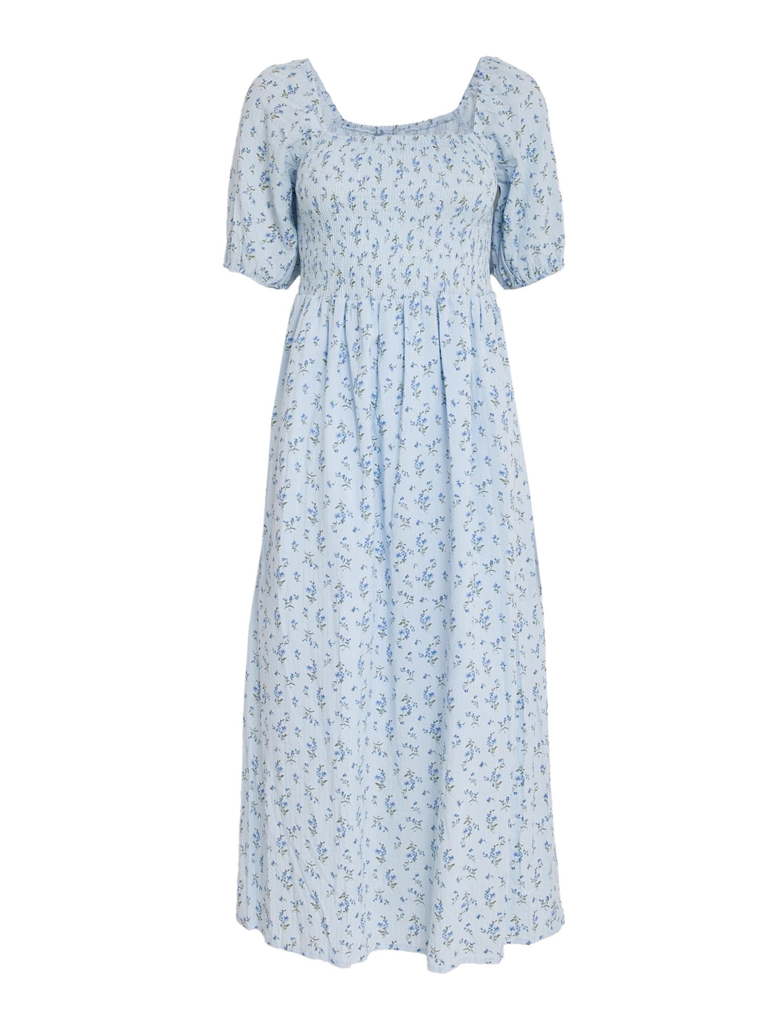Anni Midi dress - Skyway Blue Print