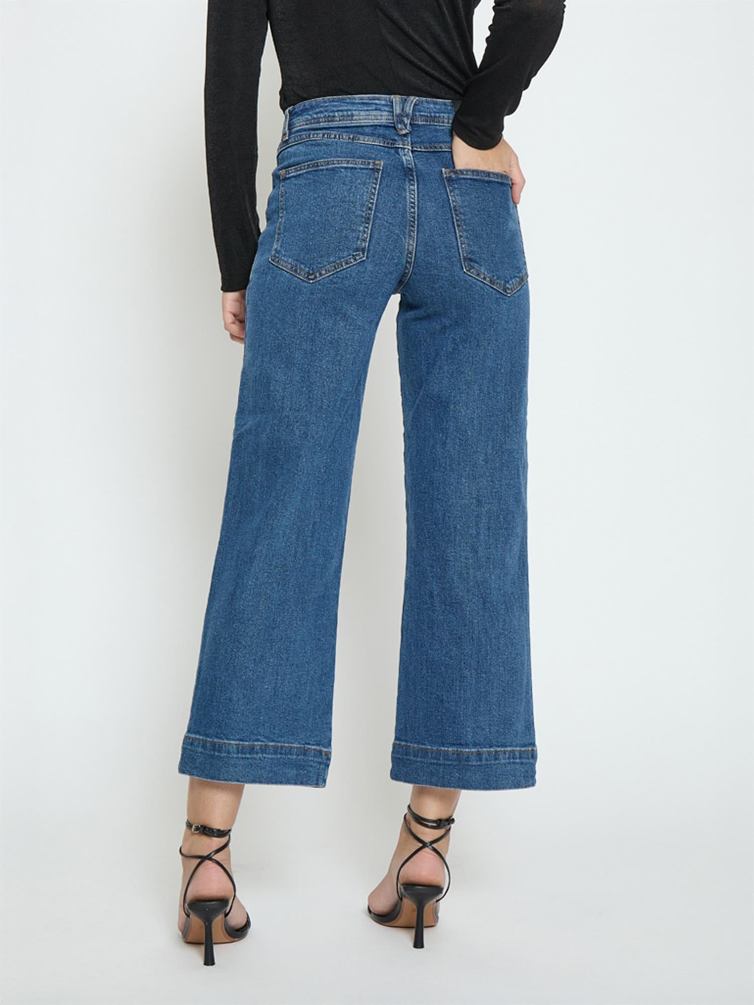 Florence Denim Pants - Dark Blue