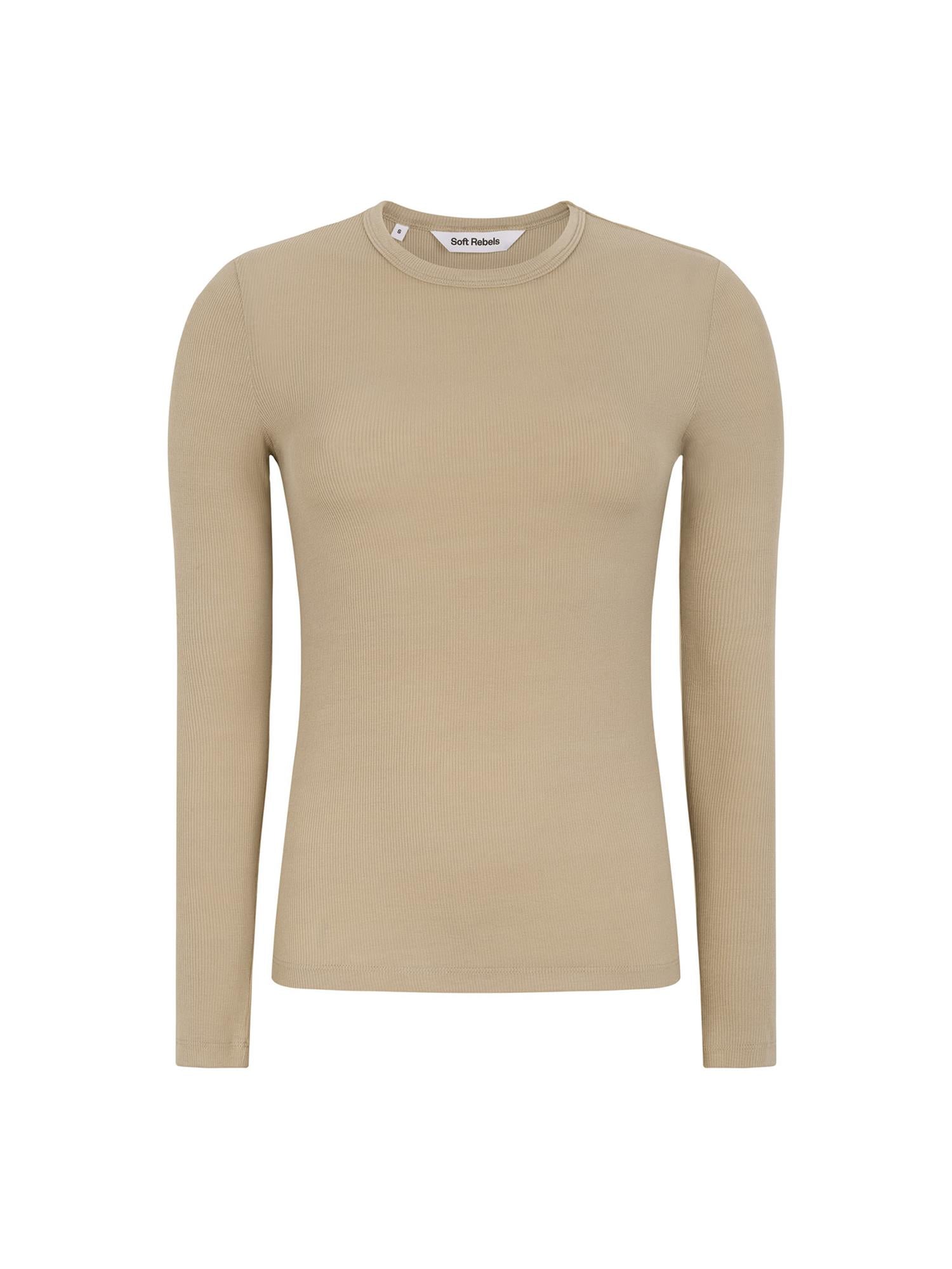 Fenja O-neck Top - Beige