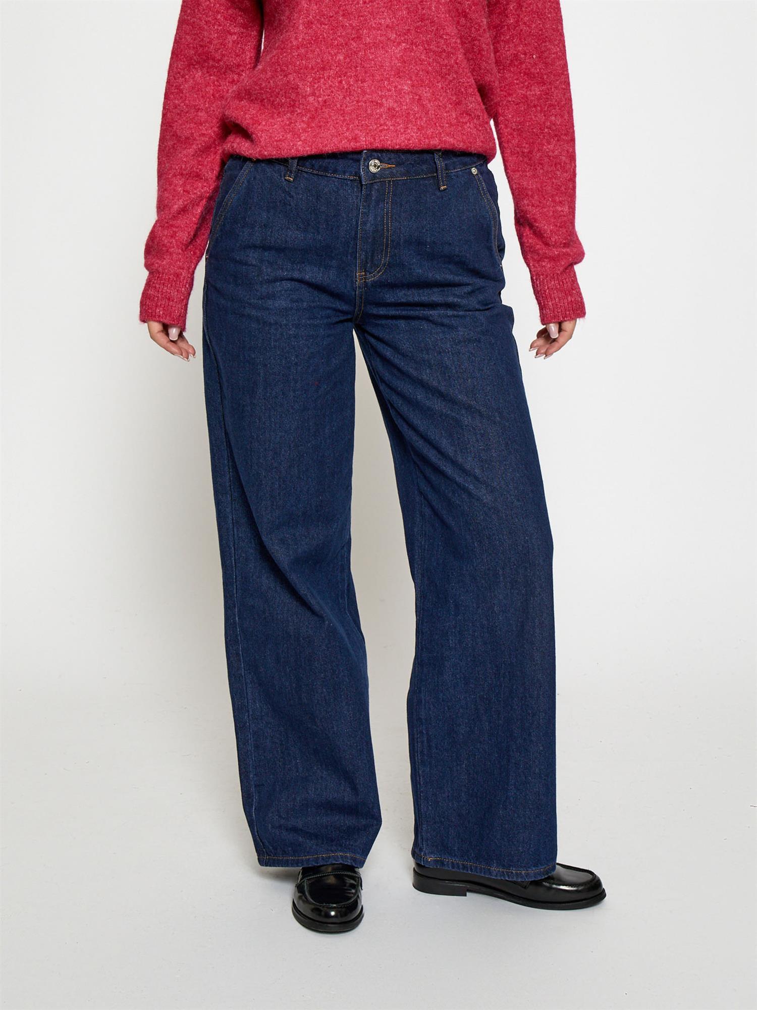 Haven Mid Waisted Jeans - Mid Blue Denim