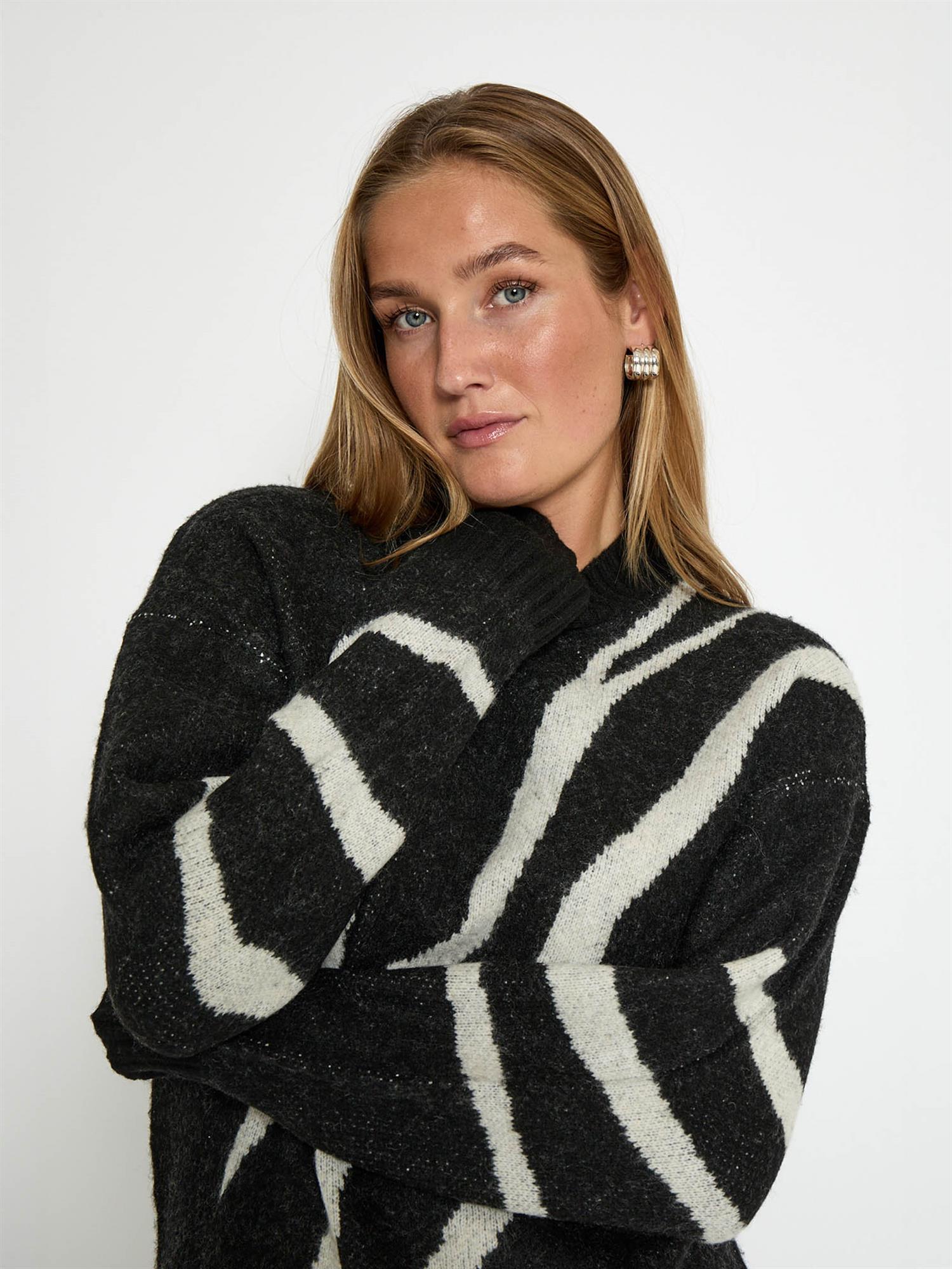 Johanne GRS RWS Knit Pullover - Black Print