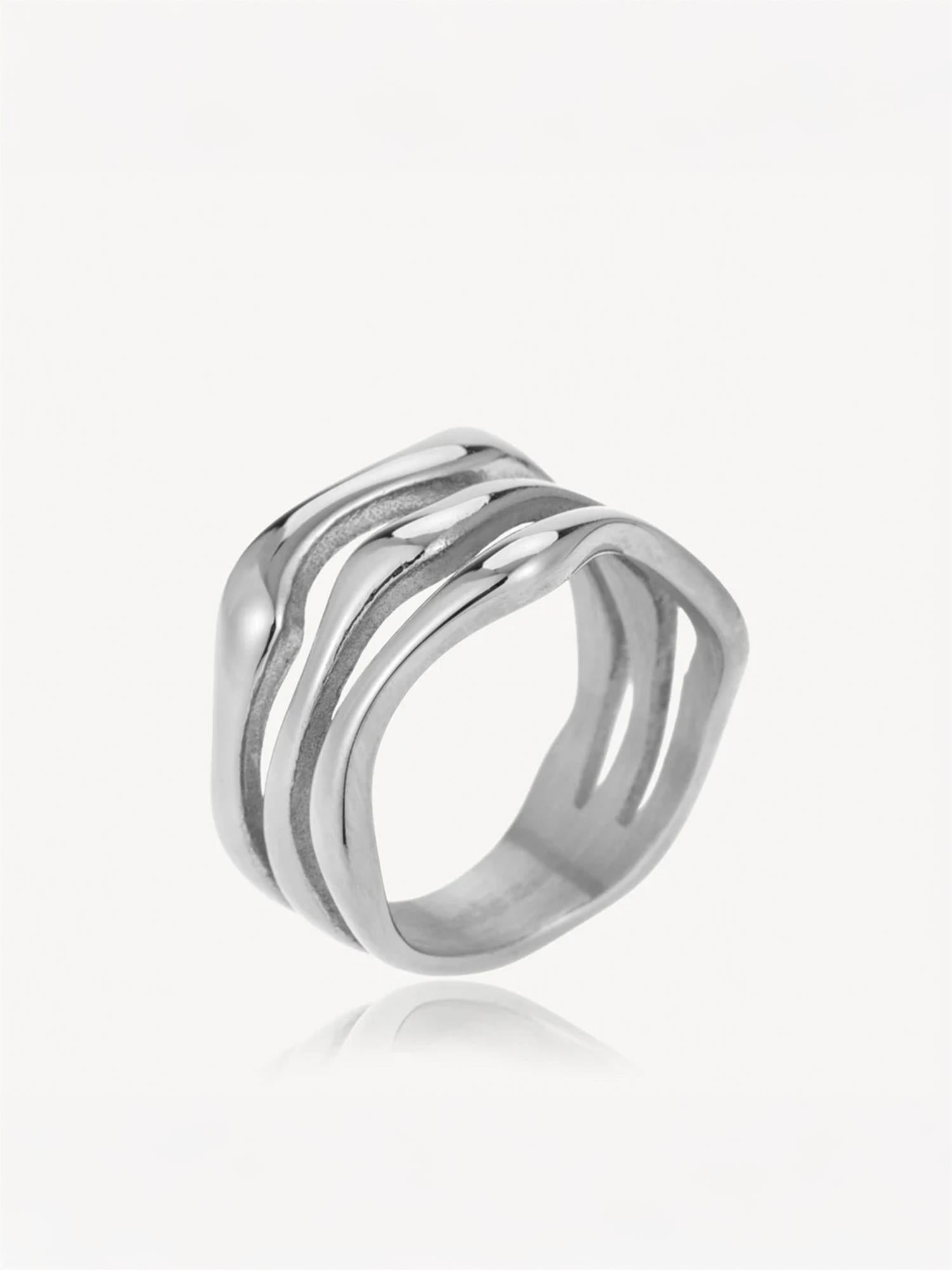 Wavy - Ring Steel