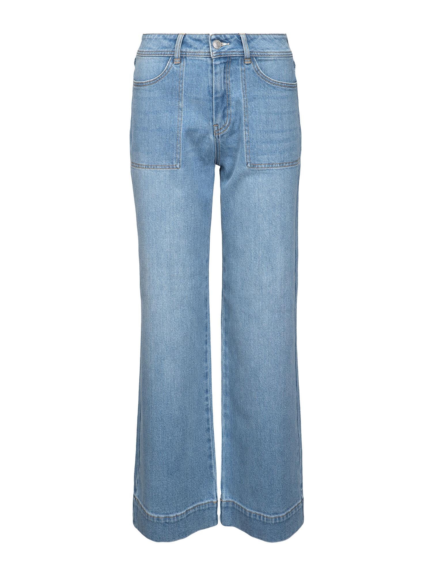 Florence Denim Pants - Full Length - Light Blue Wash