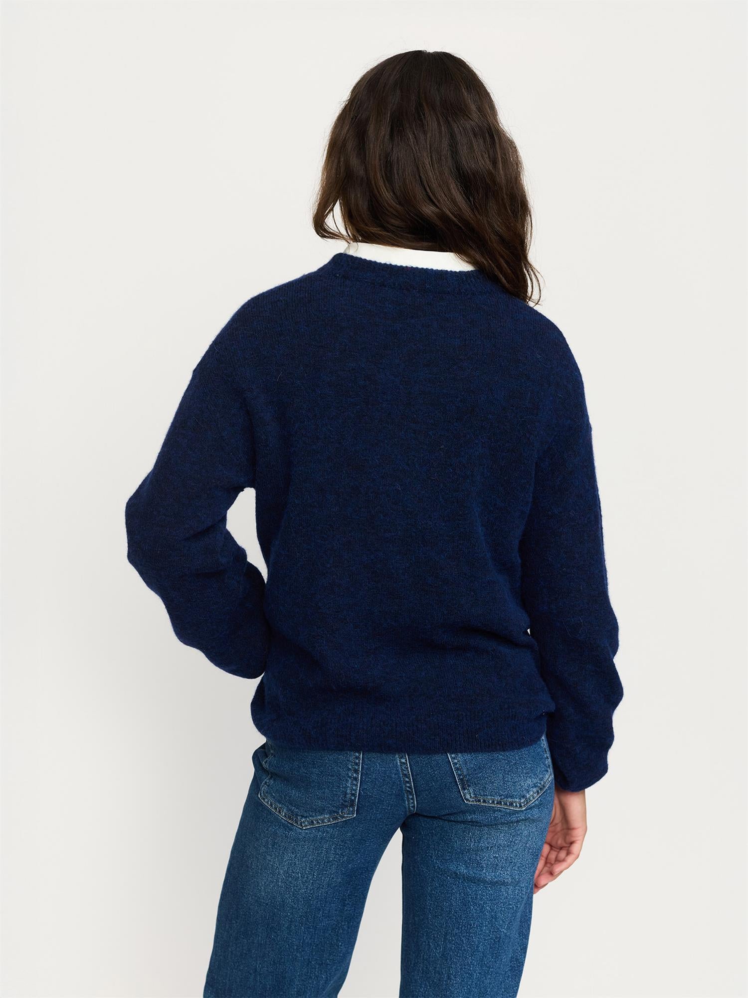 Allison knit Mørkeblå