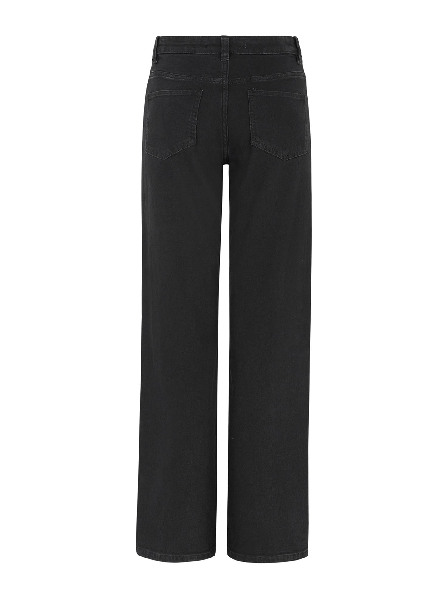 Willa Midwaist Wide Jeans Sort