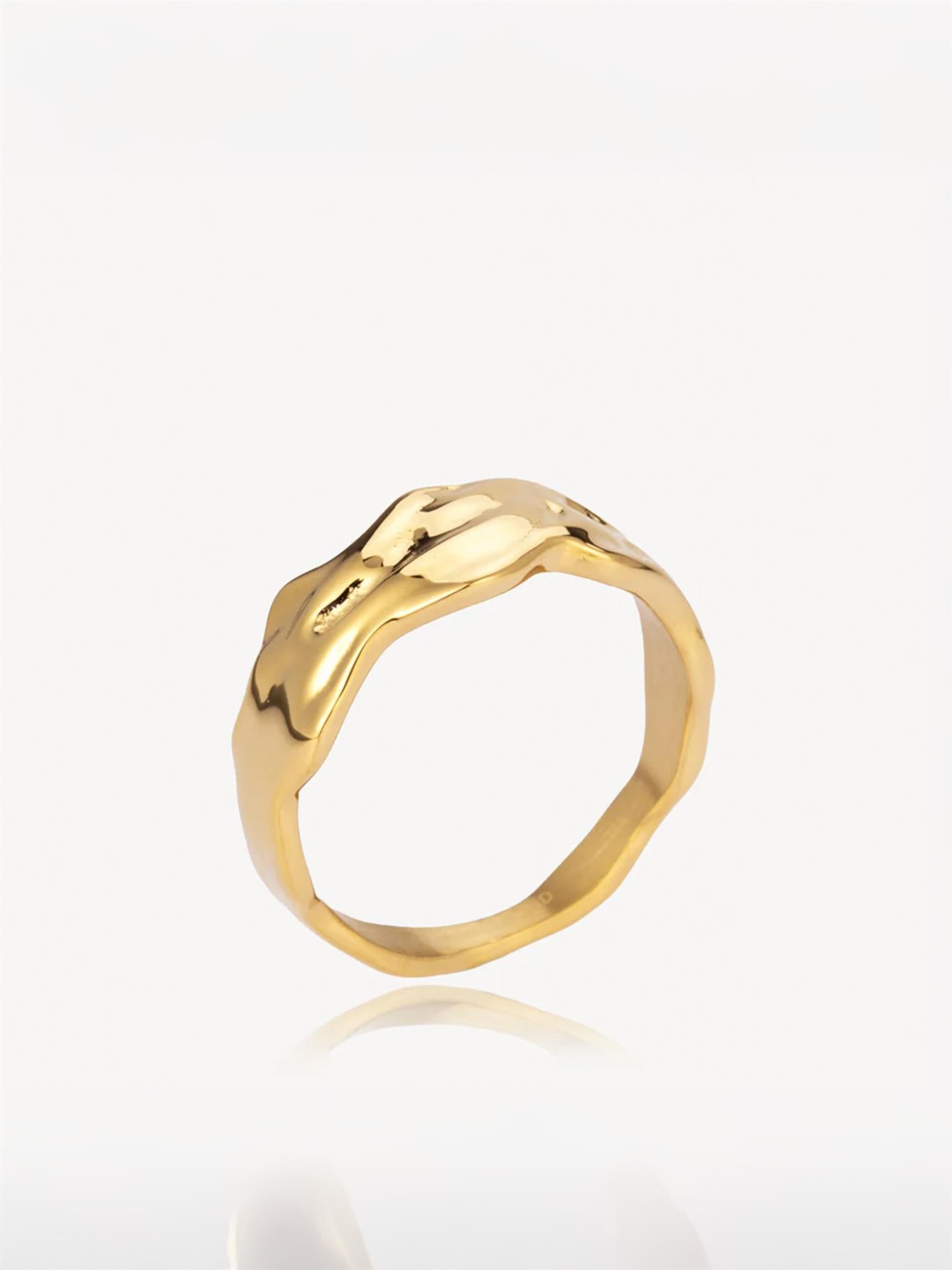 Wavy - Ring Gold-Plated