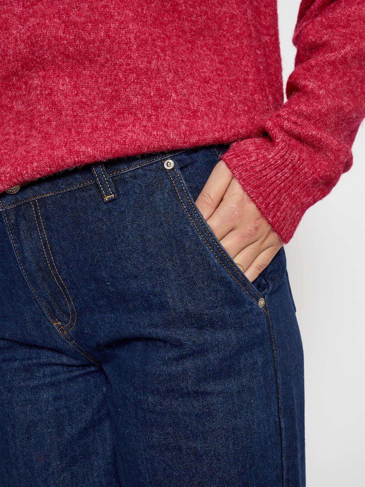 Haven Mid Waisted Jeans - Mid Blue Denim