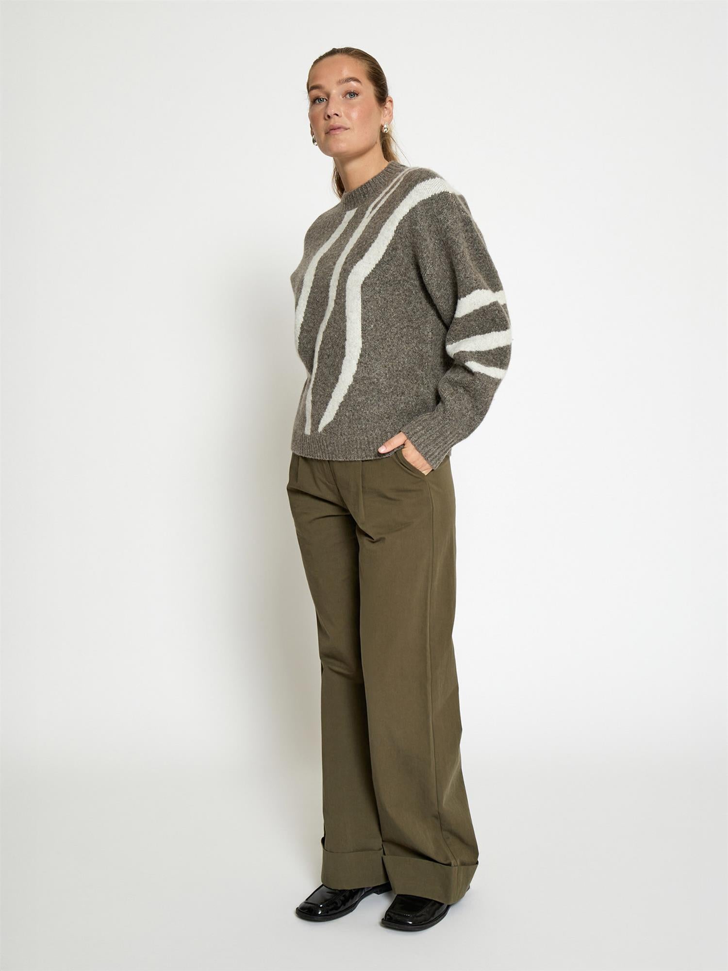 Johanne GRS RWS Knit Pullover - Walnut Print