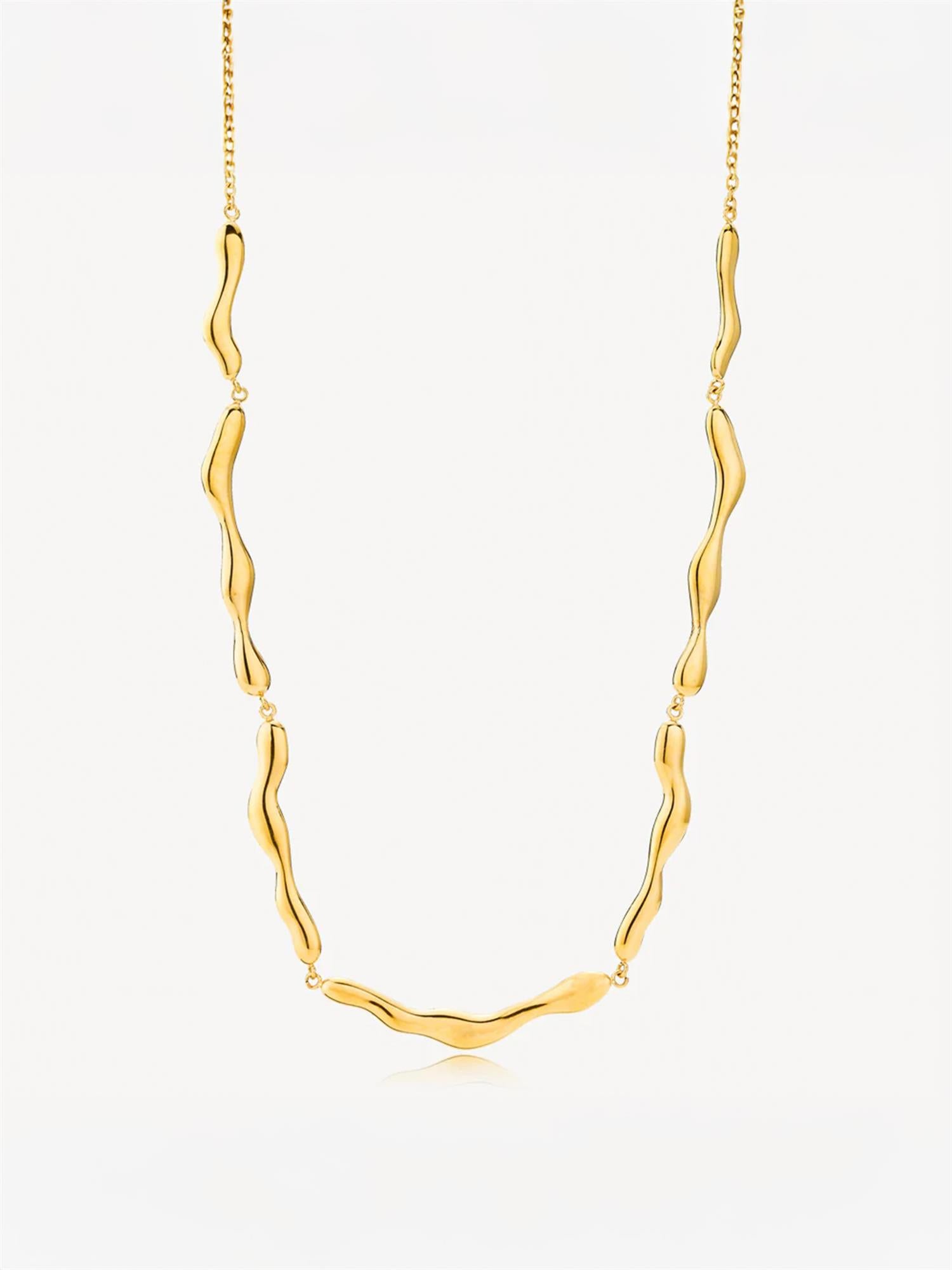 Wavy - Necklace Gold-plated