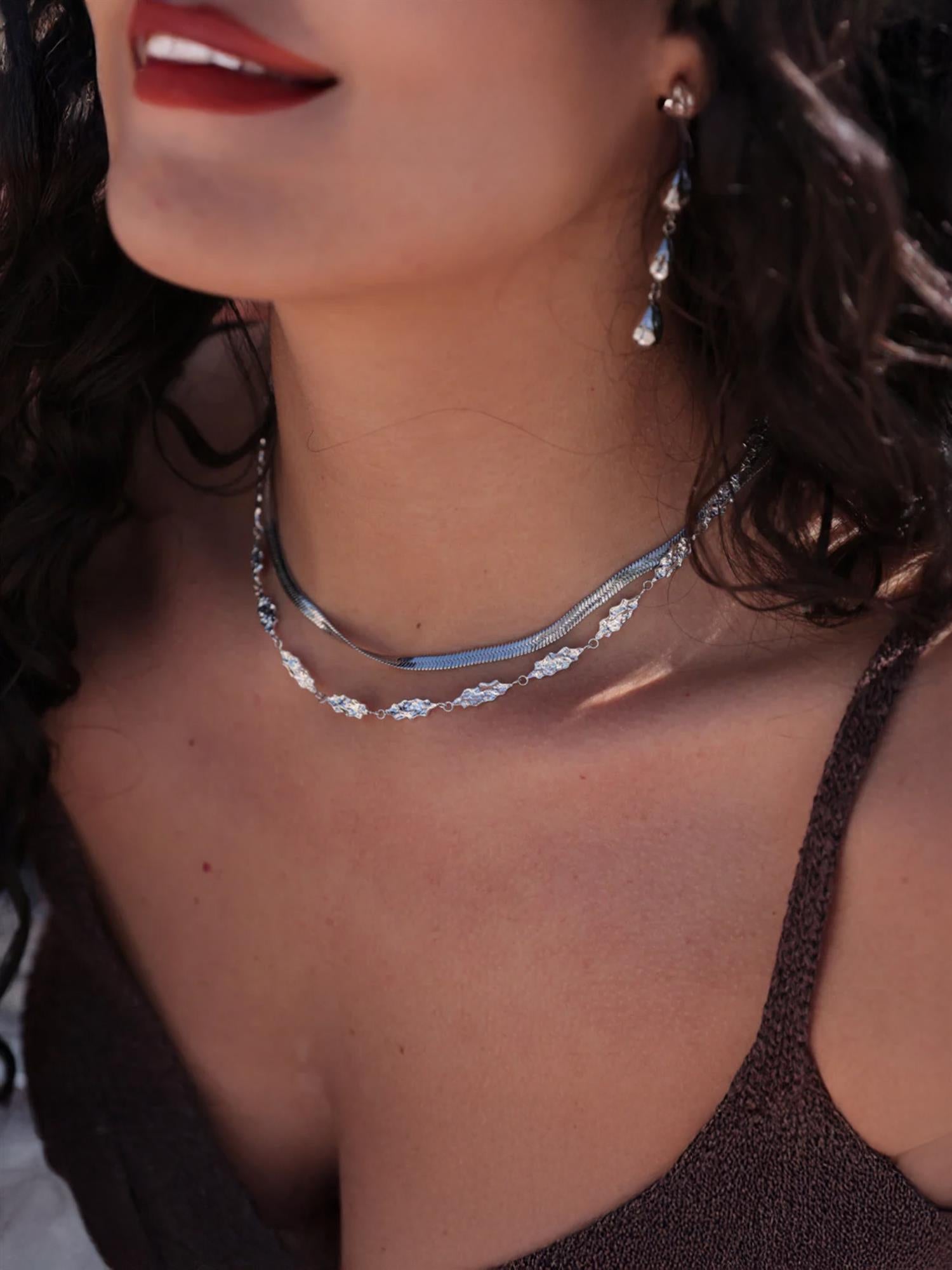 Snake - Necklace Steel