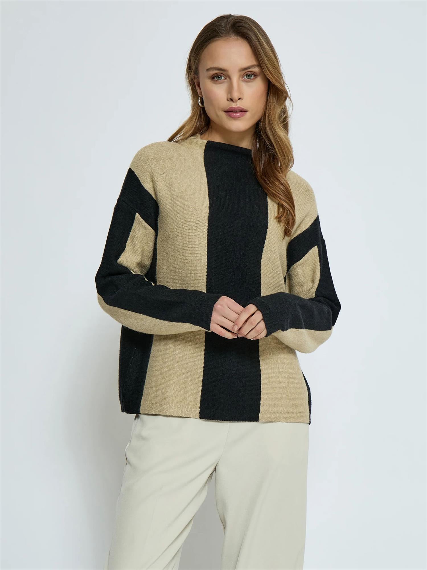 Mireya knit pullover - Sort