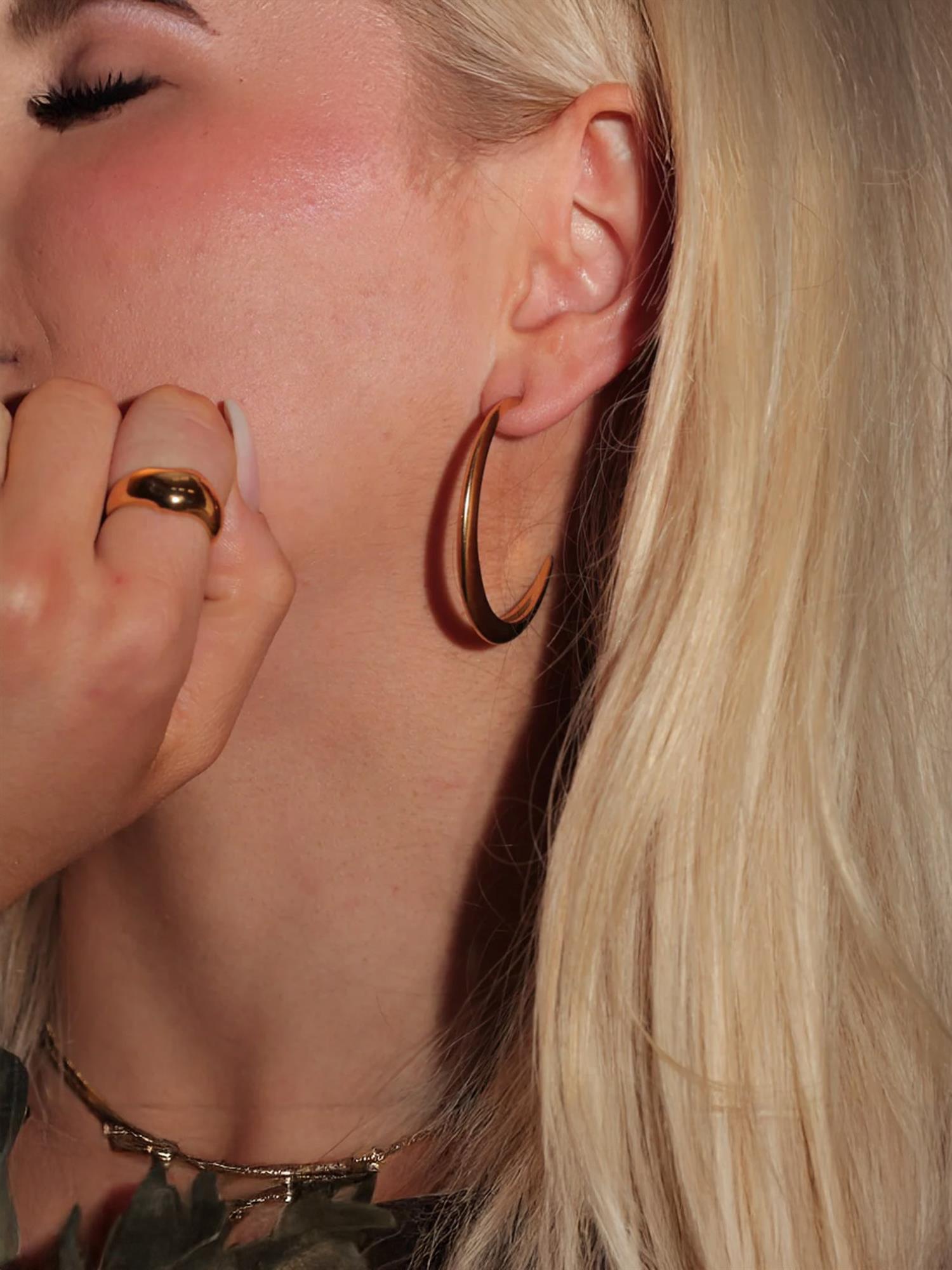 Lux - Creoles Gold-plated