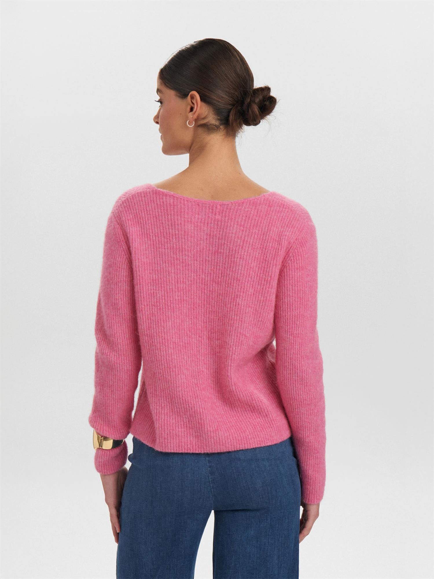 RIETTE RIB V-NECK PULLOVER