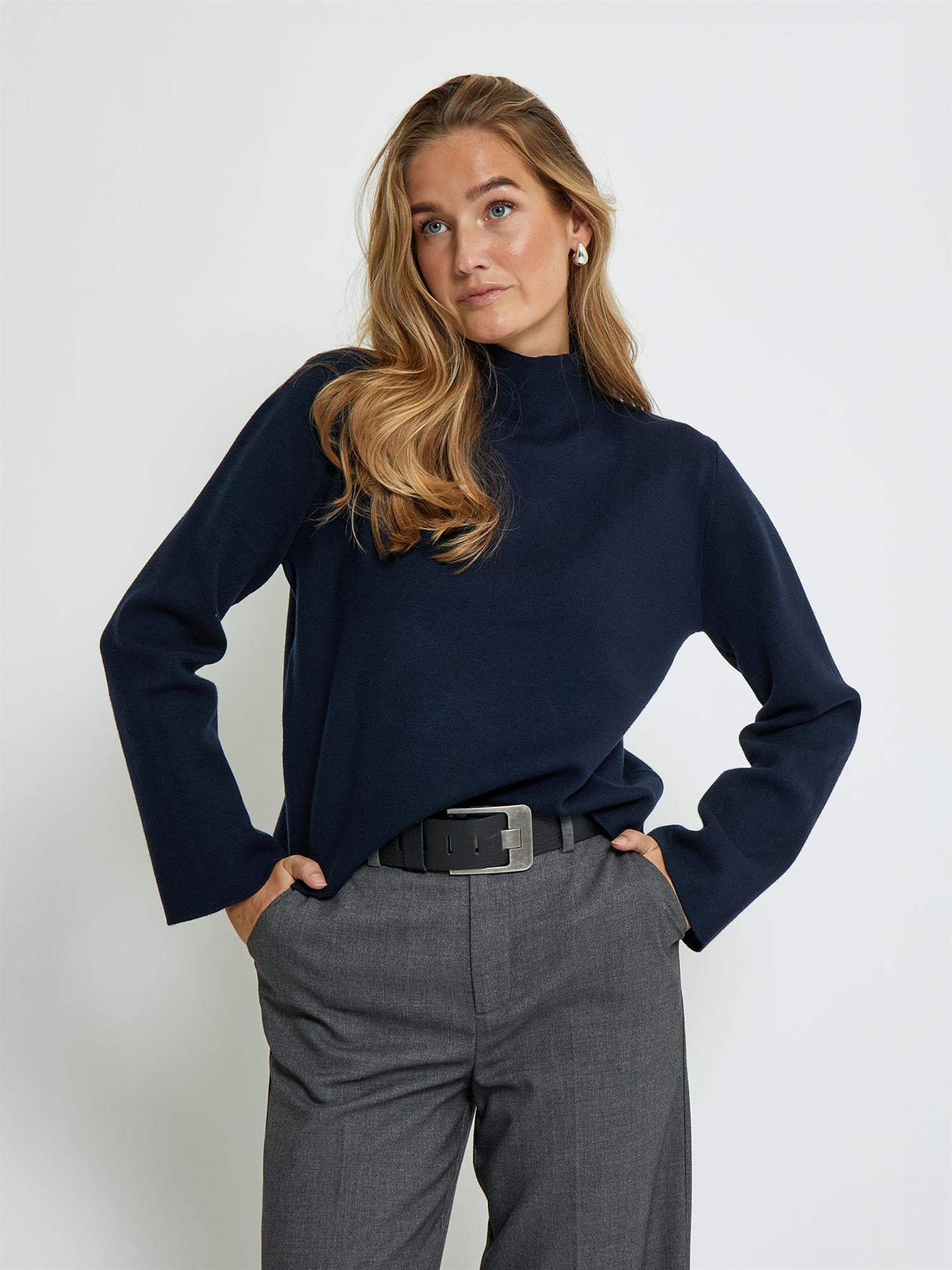 Lupi High Neck Knit Pullover