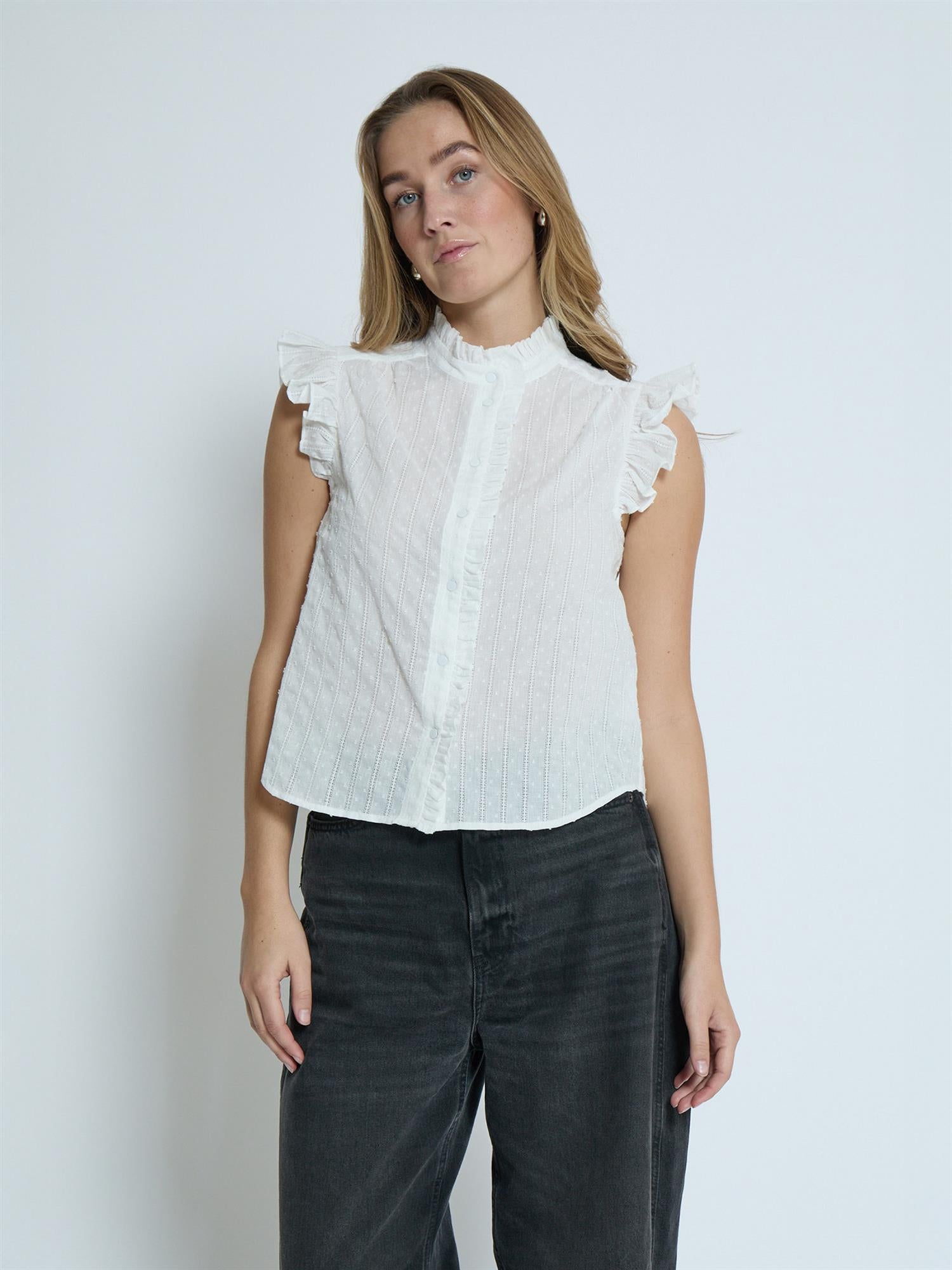 Griselda Top - Cloud Dancer