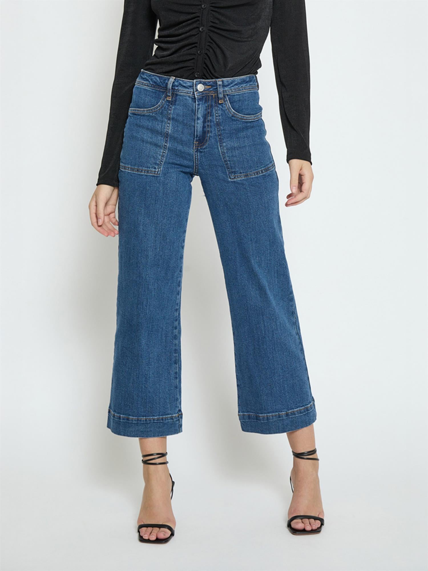 Florence Denim Pants - Dark Blue