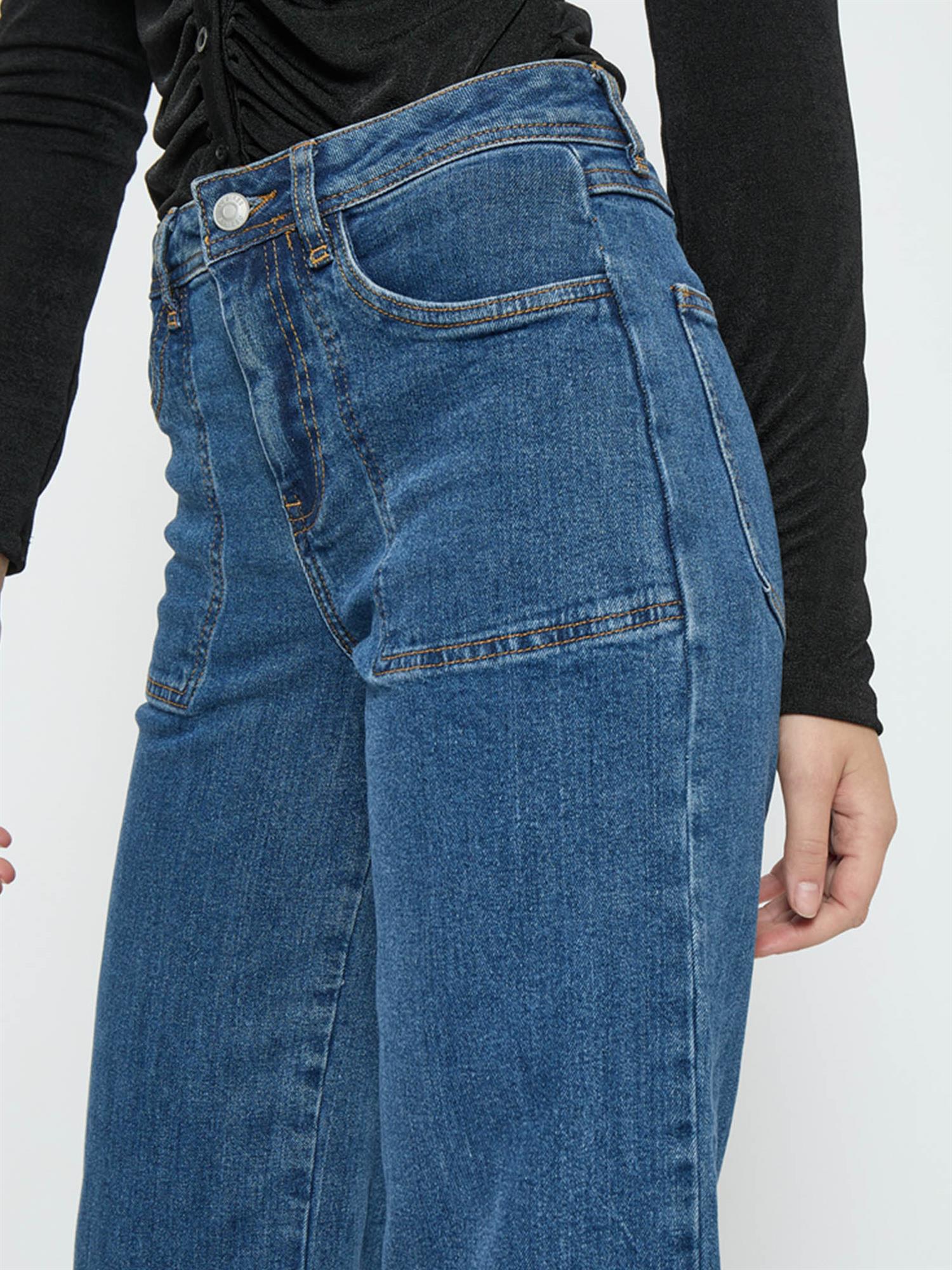 Florence Denim Pants - Dark Blue
