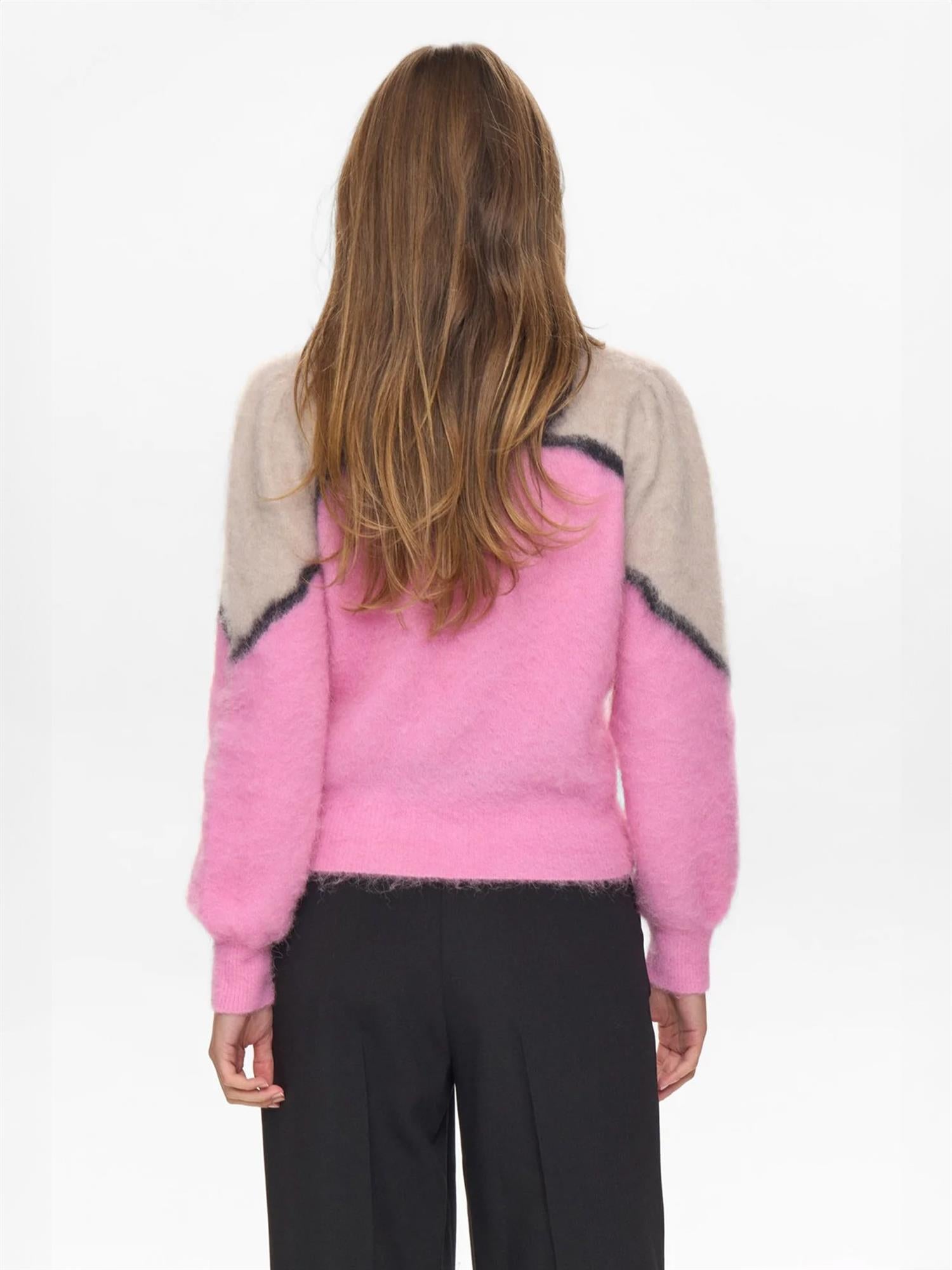 Marna suri pullover - Beige/Rosa