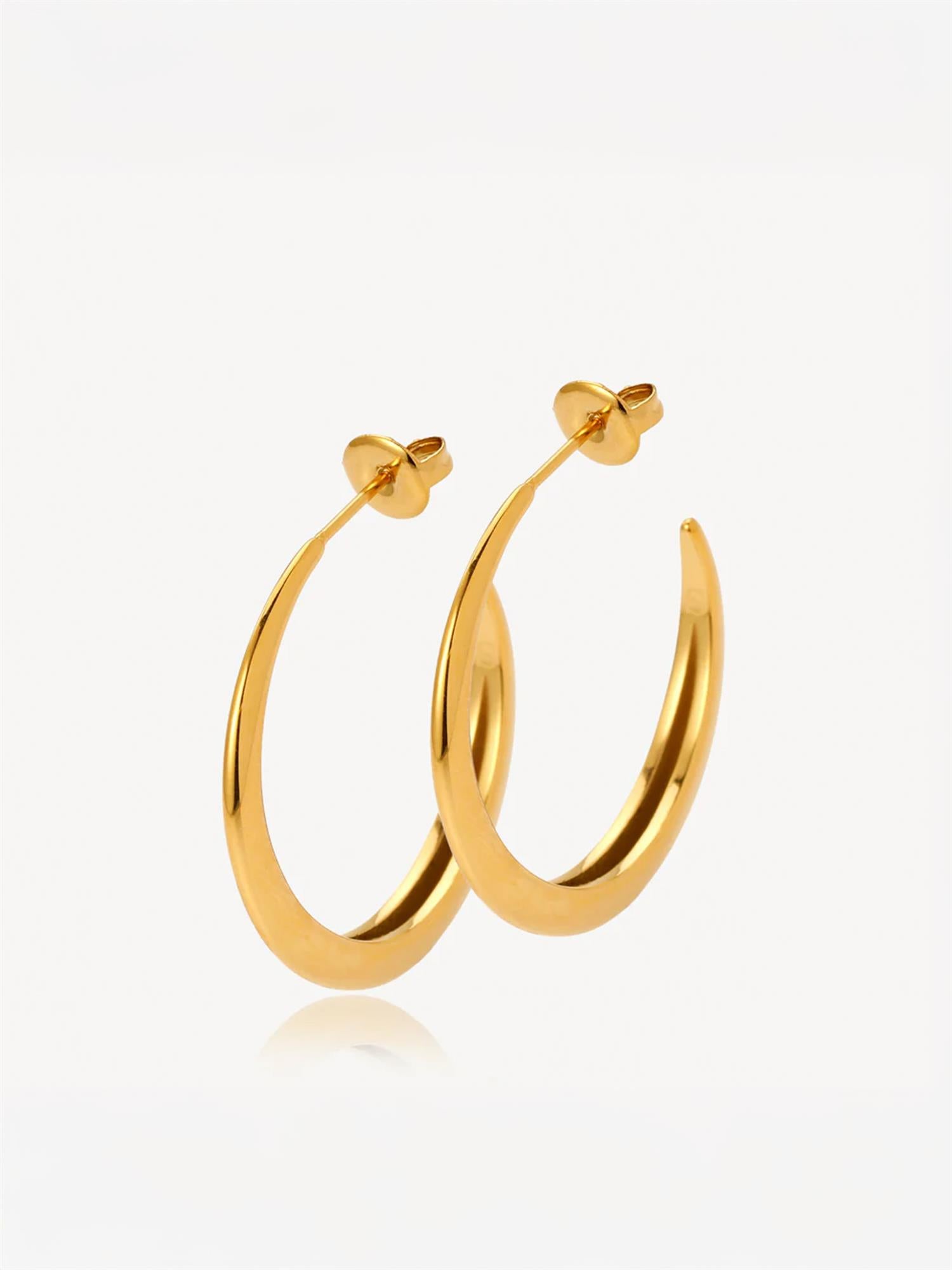 Lux - Creoles Gold-plated