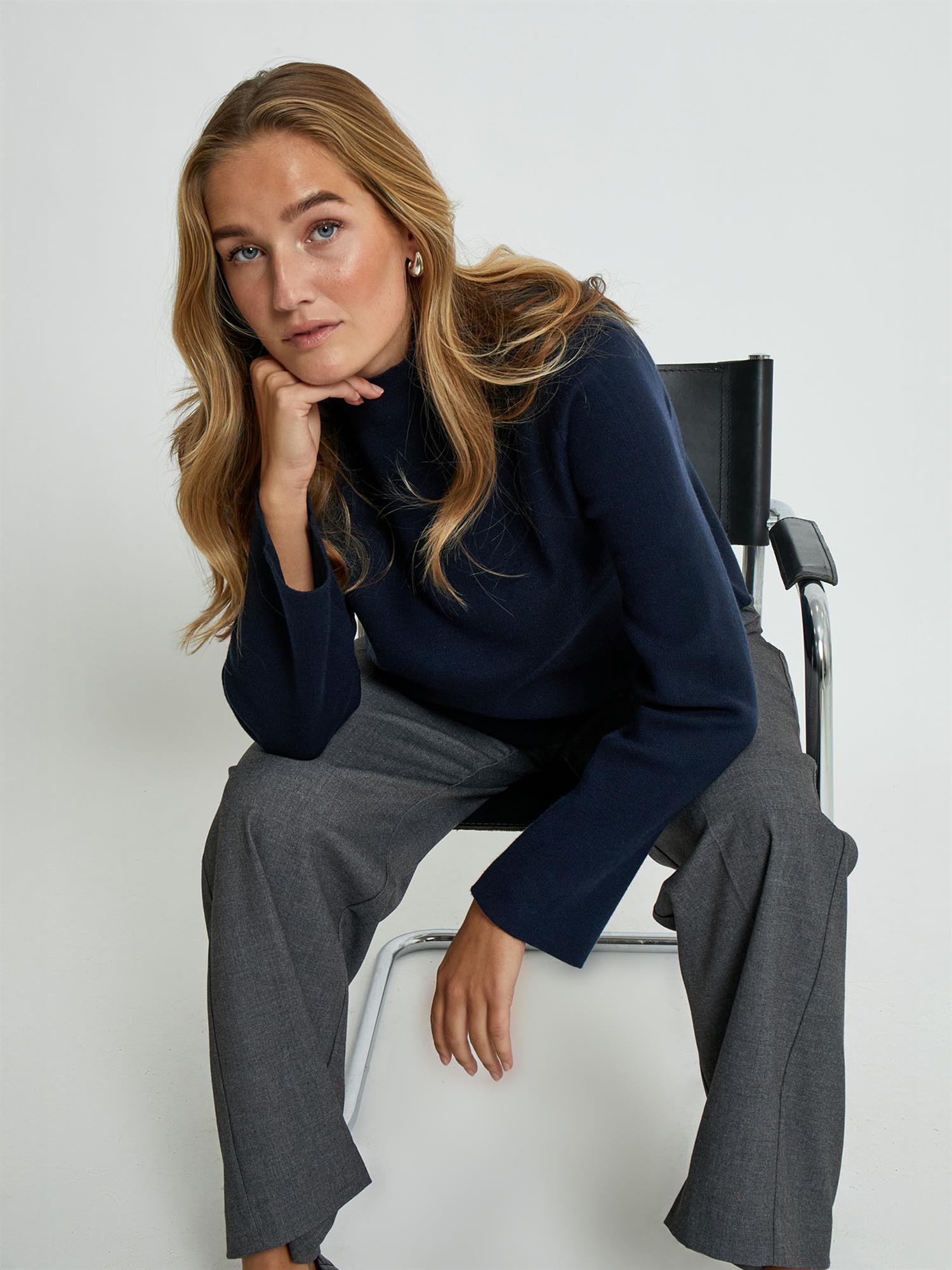 Lupi High Neck Knit Pullover