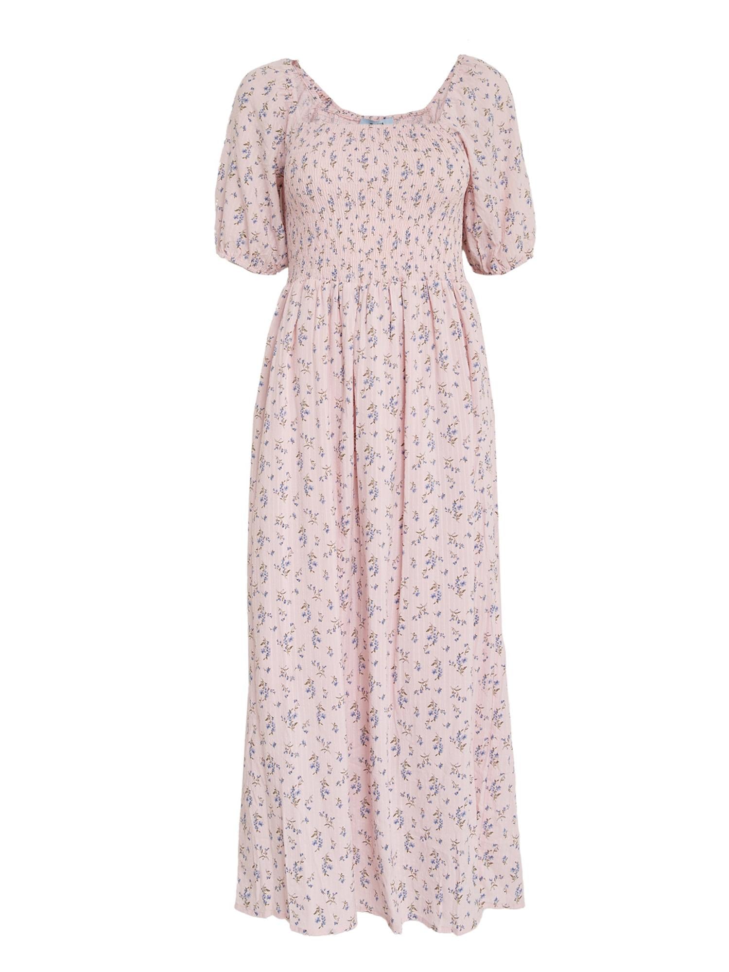 Anni Midi dress - Orchid Pink Print