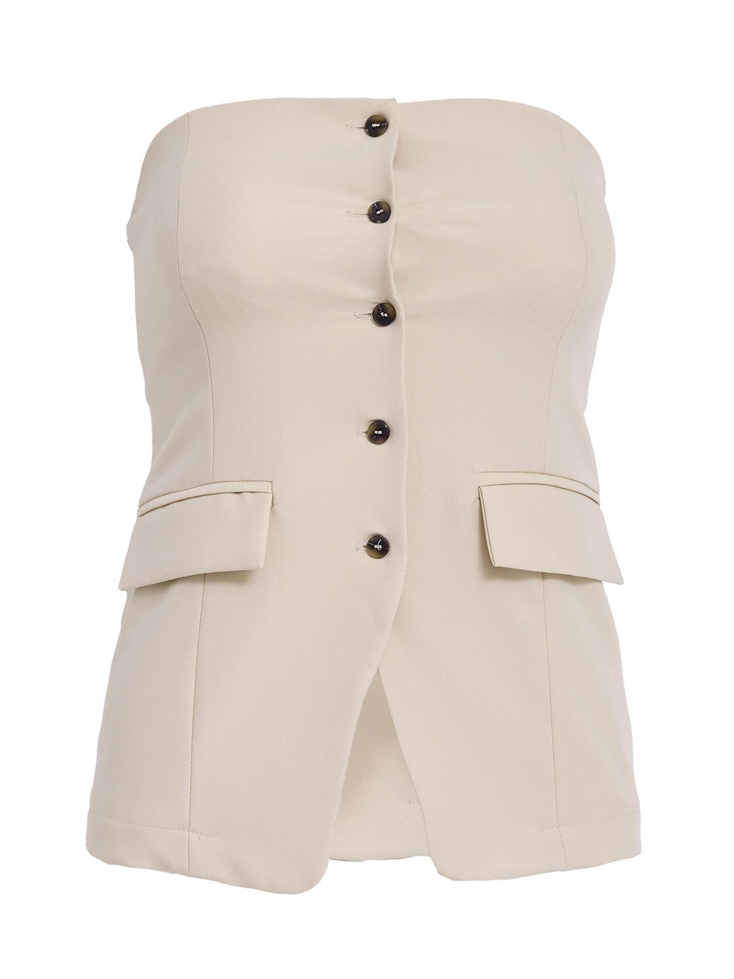 Dolly Tailored Bustier - Feather Gray