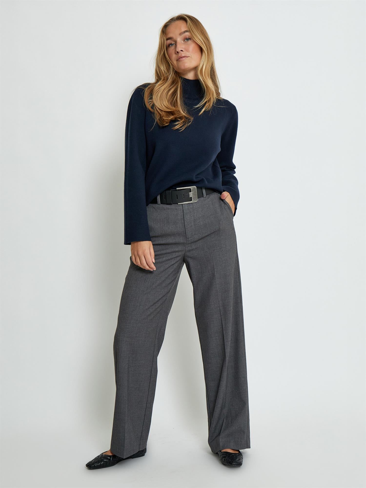 Lupi High Neck Knit Pullover