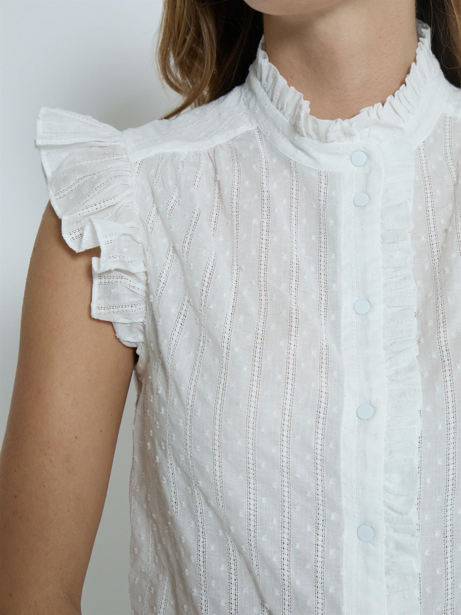 Griselda Top - Cloud Dancer