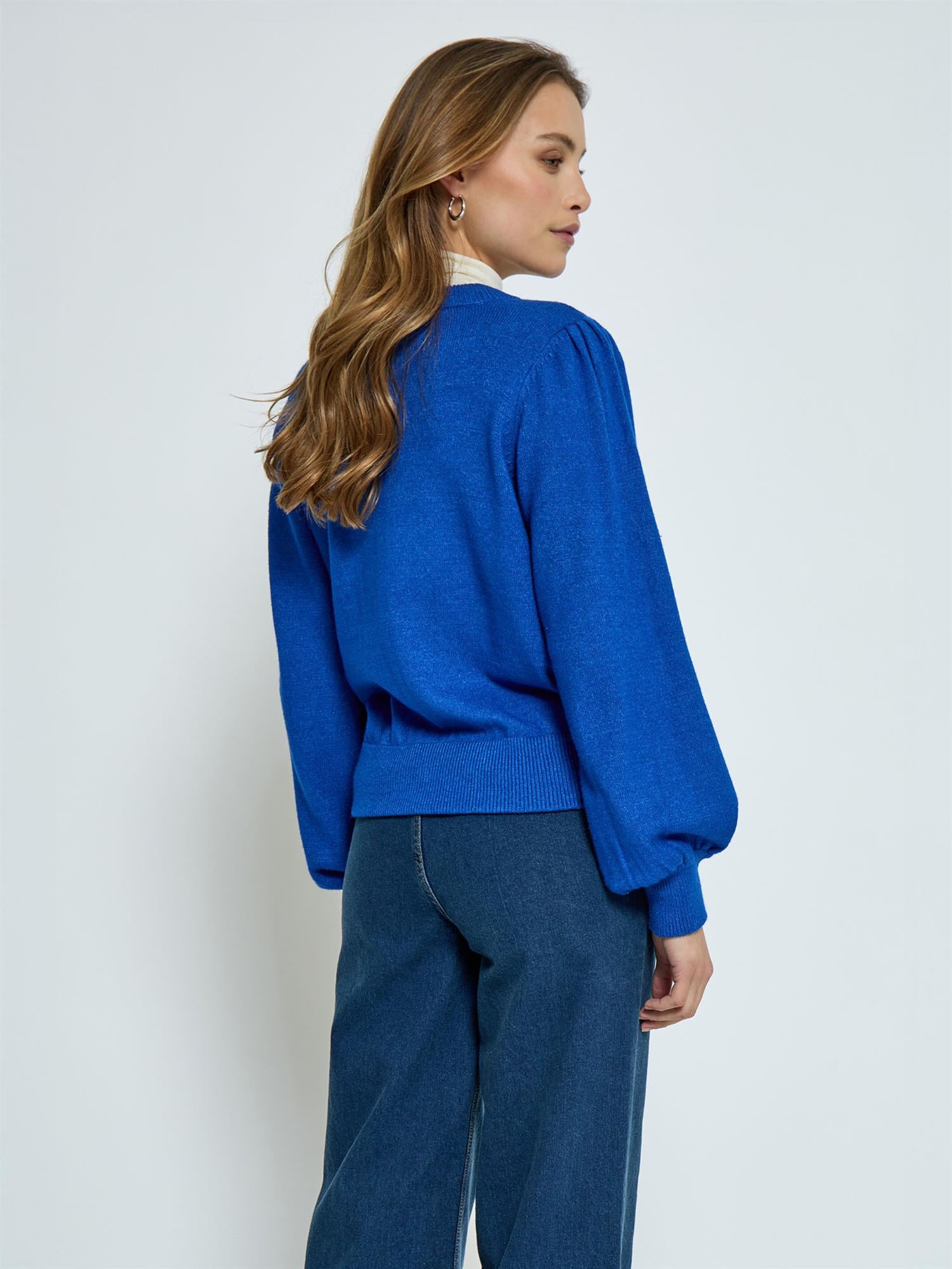Judy Round Neck Pullover - Blå