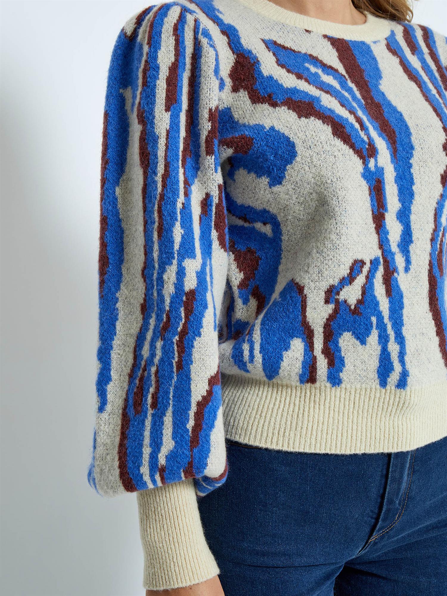 Floria Round Neck Knit Pullover