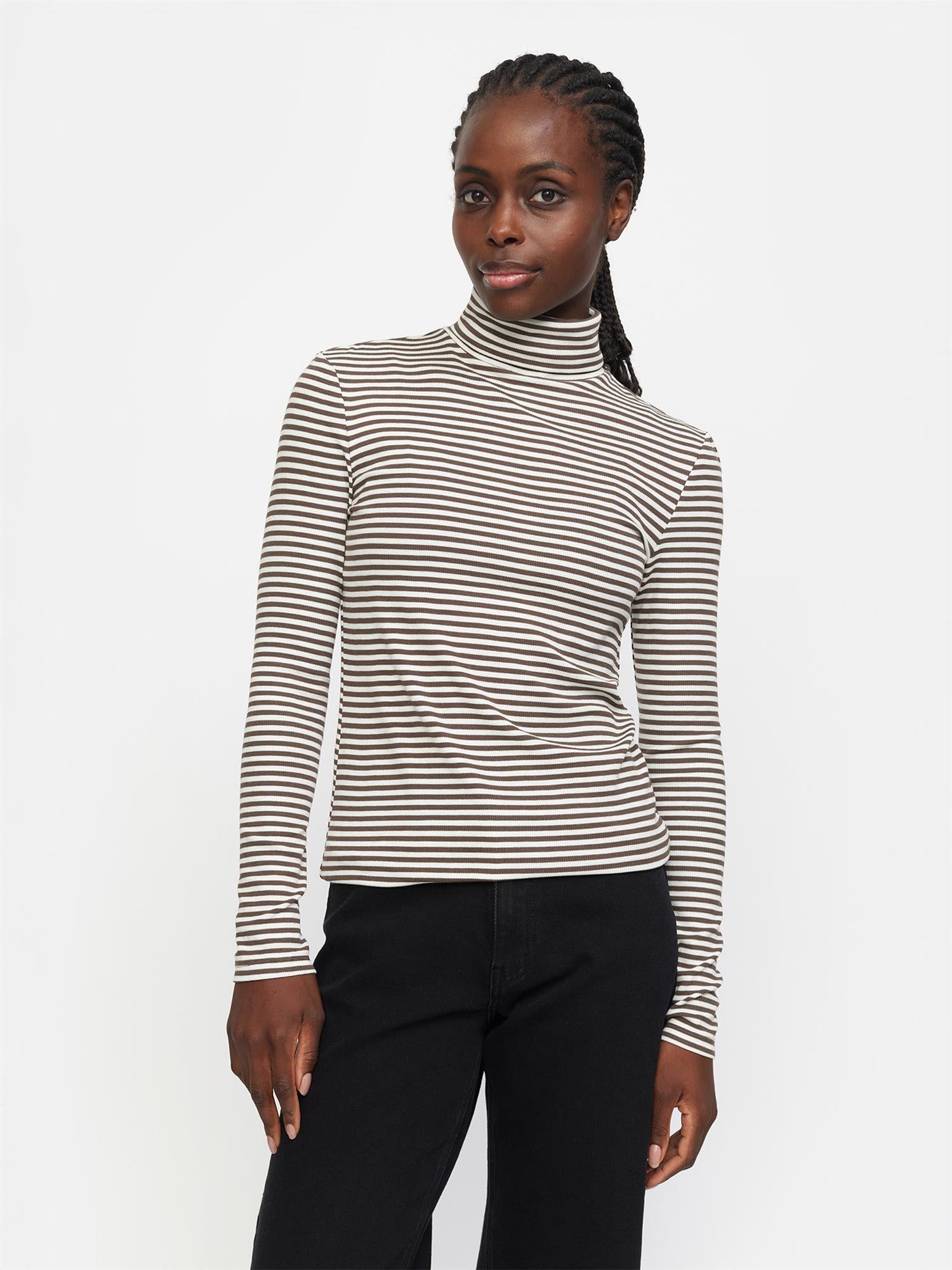 Fenja Stripe Rollneck Top