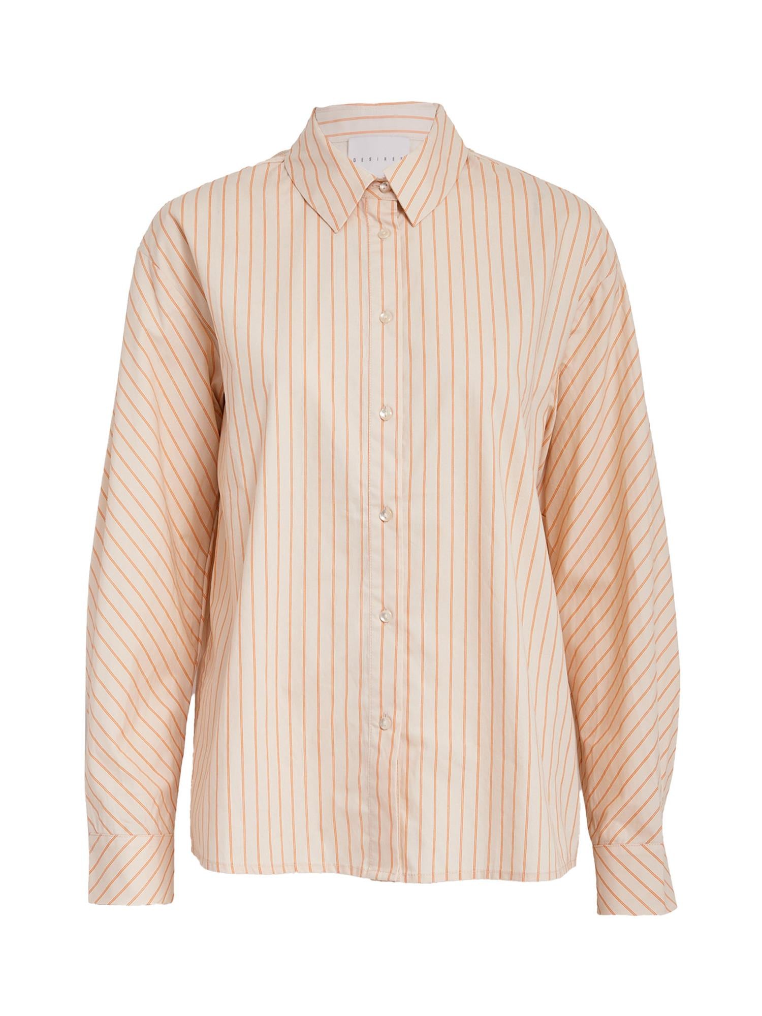 Everly Striped Shirt - Russet Orange Stripe