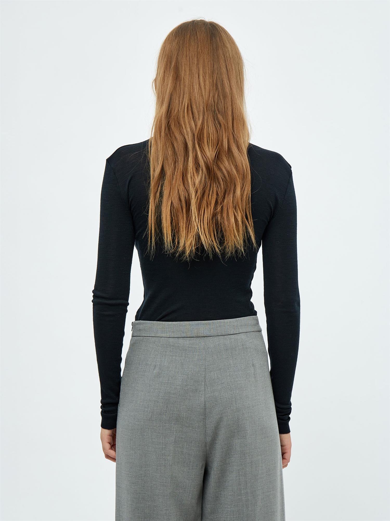 Cally Roll Neck Long Sleeve Top