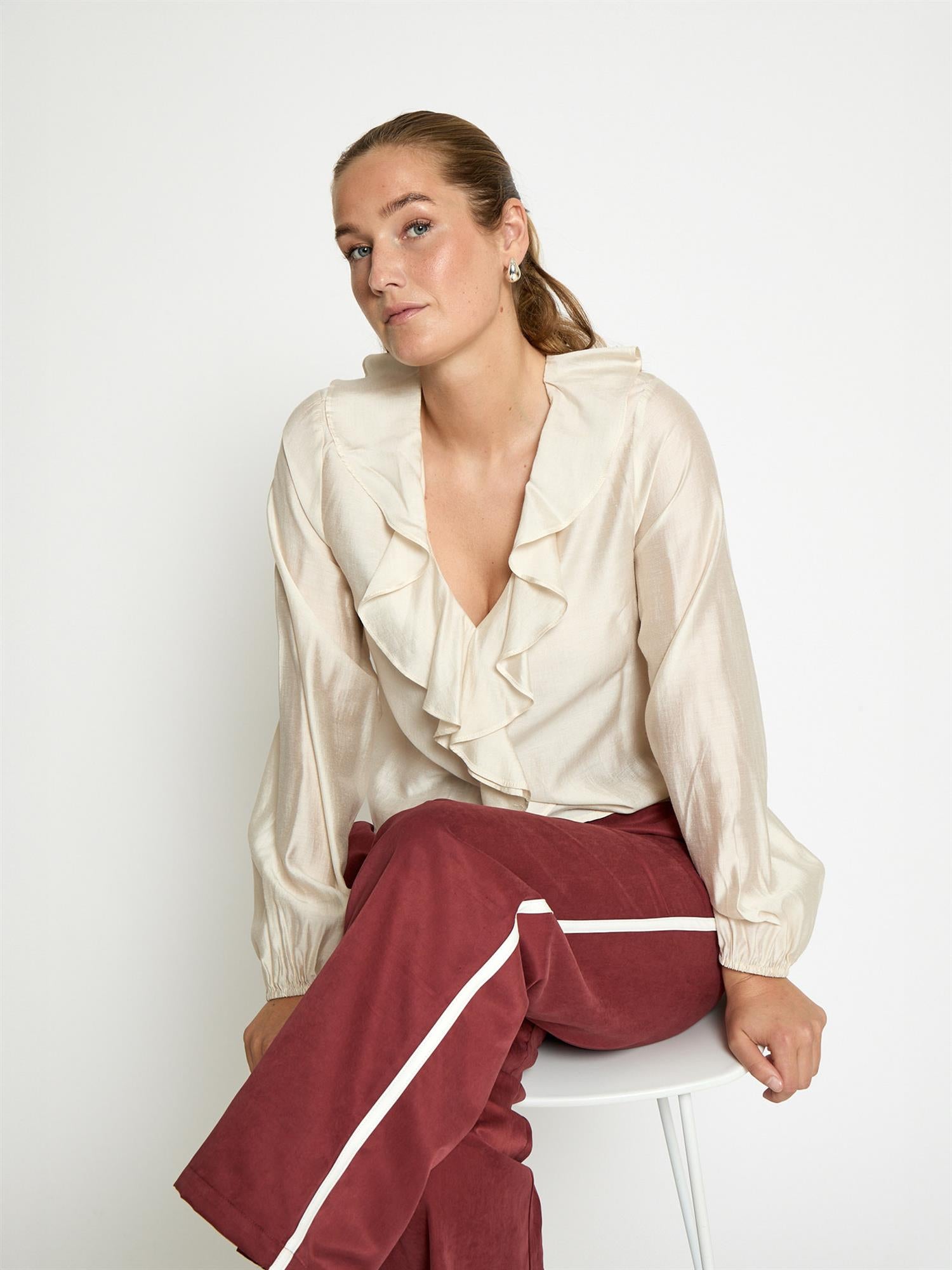 Junia Blouse - Turtledove Sand